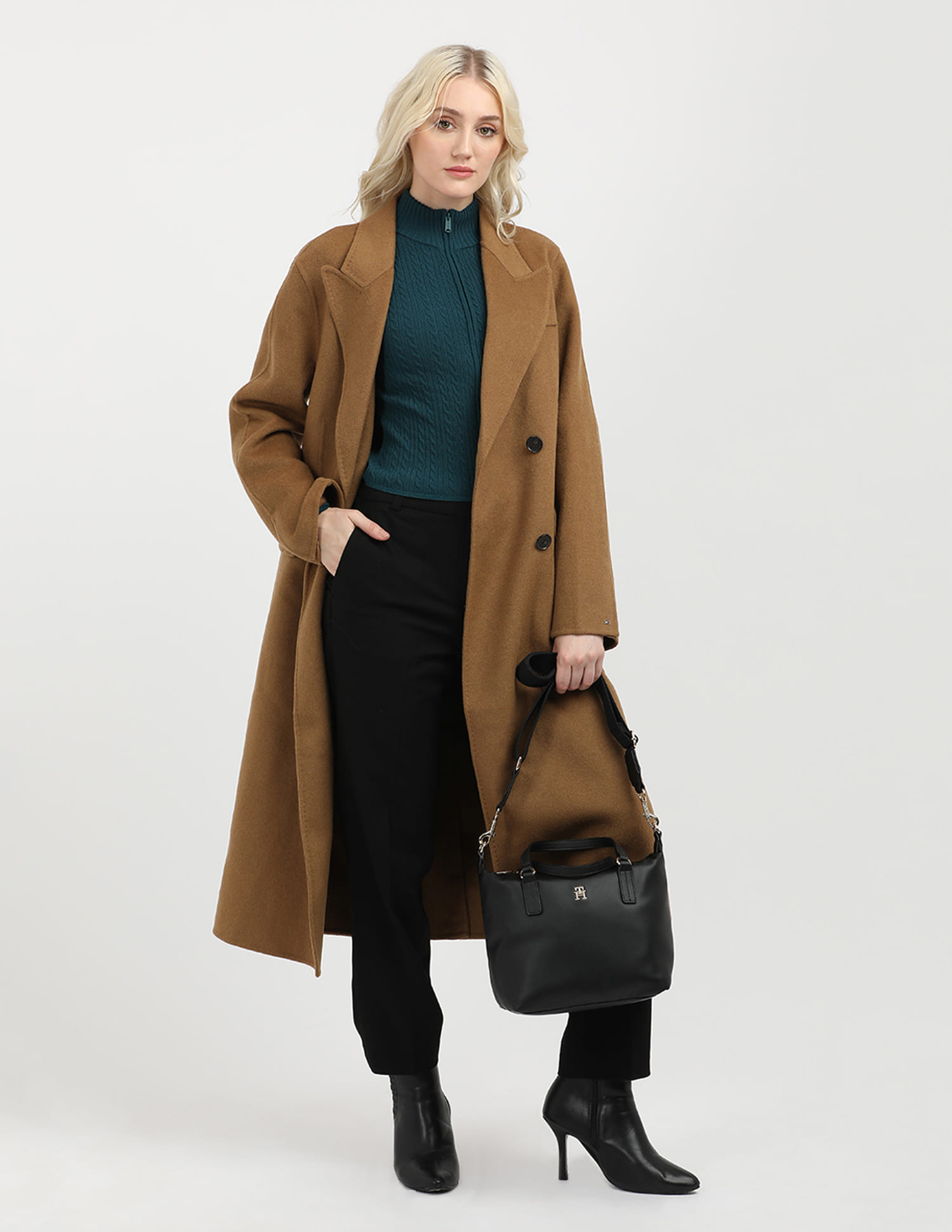 Buy Tommy Hilfiger Wool Blend Double Breasted Coat - NNNOW.com