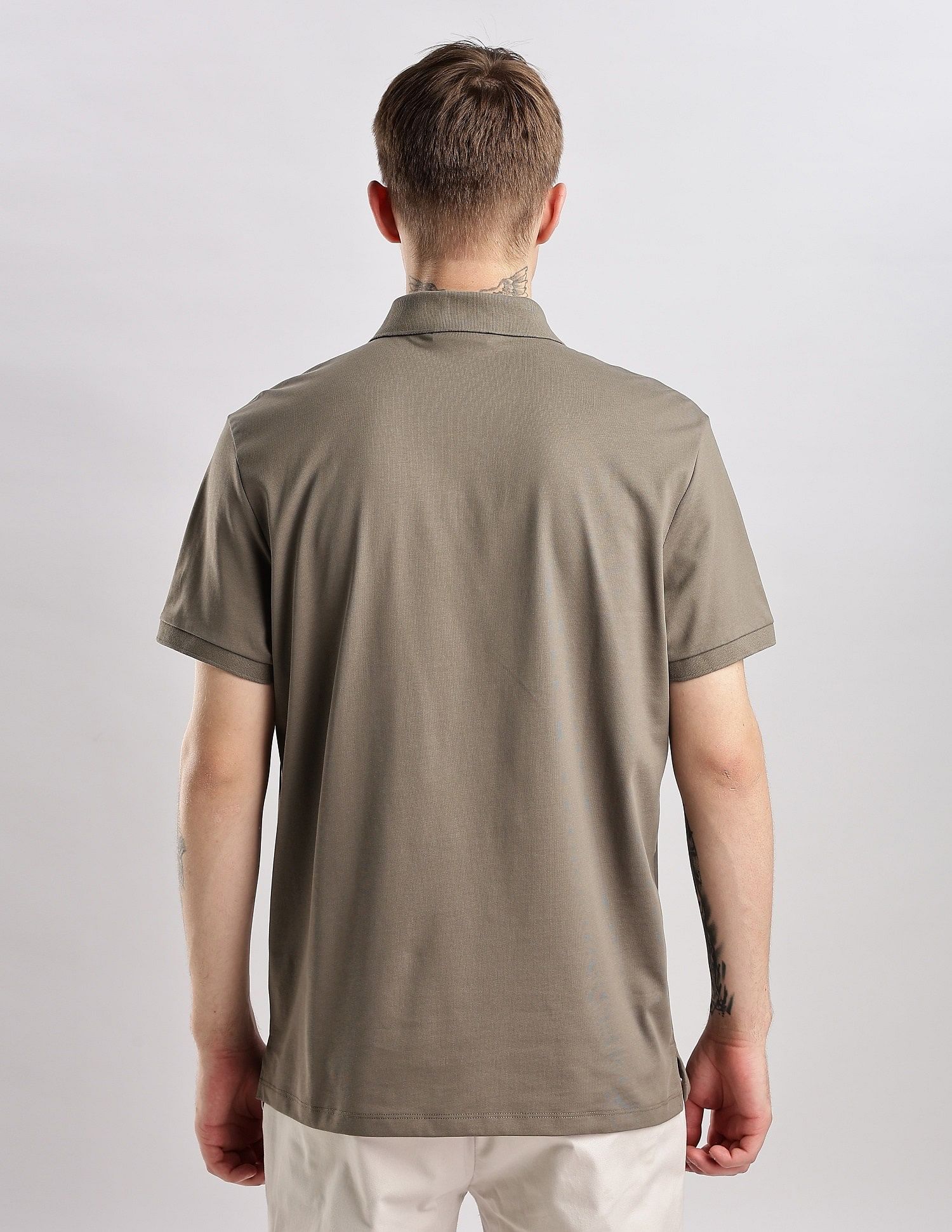 Calvin Klein Jeans Solid Regular Fit Cotton Polo Shirt