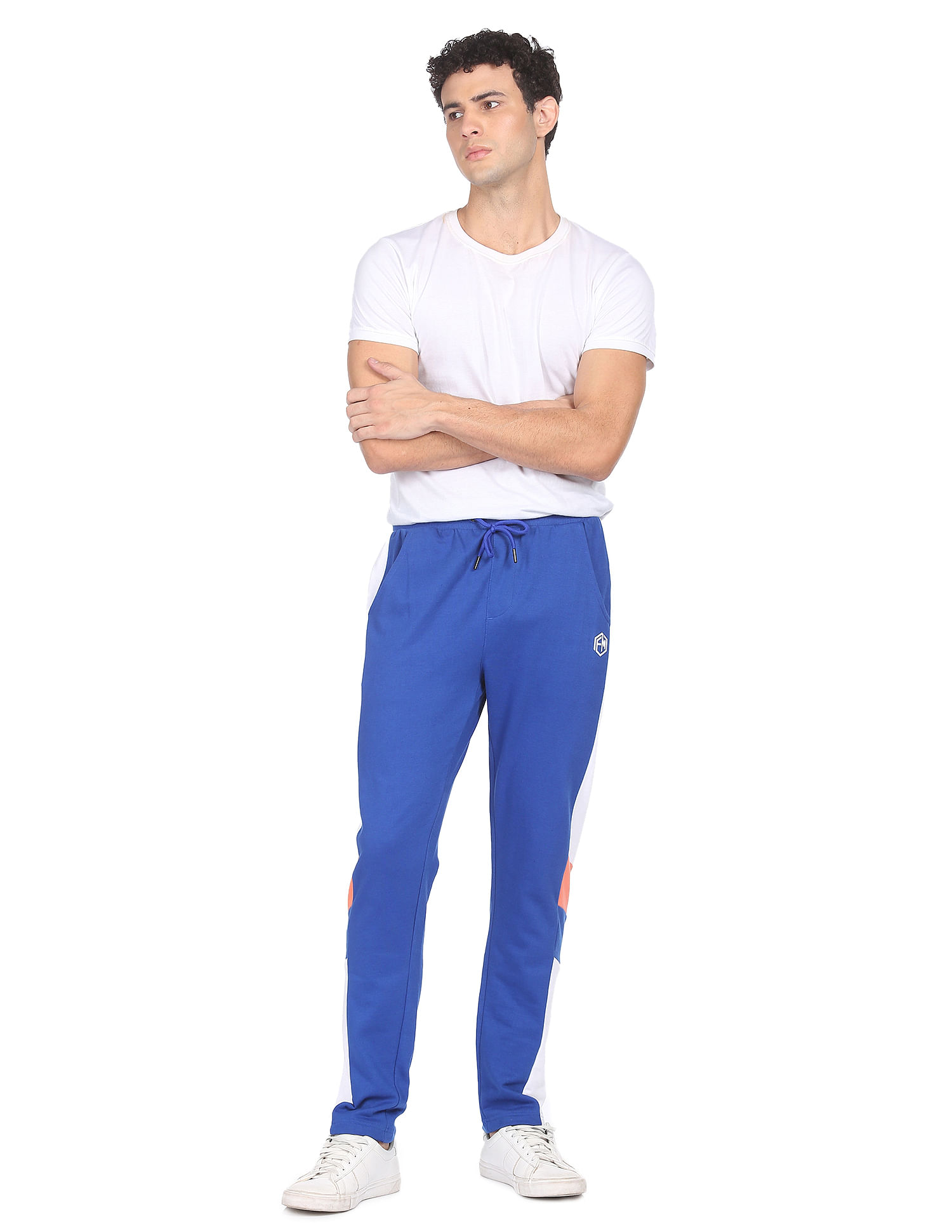 Solid Men Dark Blue White Track Pants Price in India  Buy Solid Men Dark  Blue White Track Pants online at Shopsyin