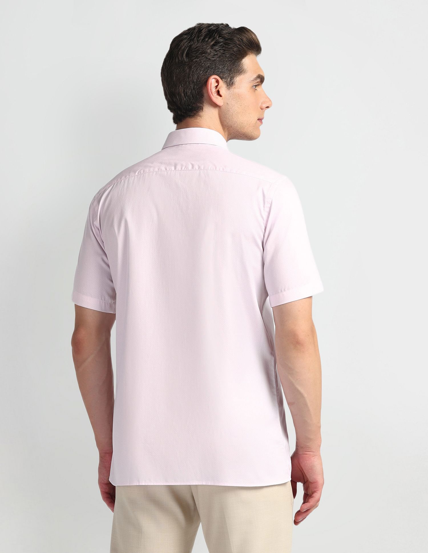 Arrow Geometric Print Cotton Shirt
