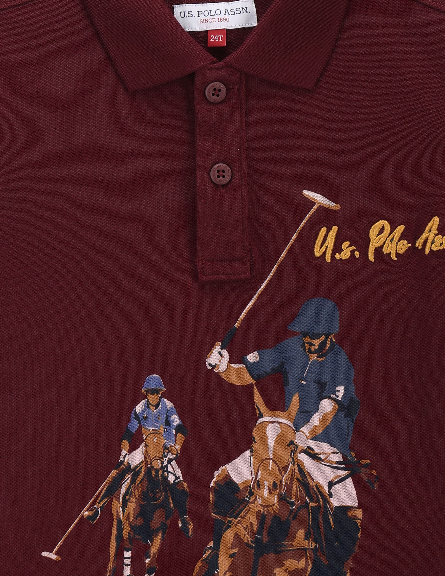 U.S. Polo Assn. Kids Boys Graphic Print Polo Shirt