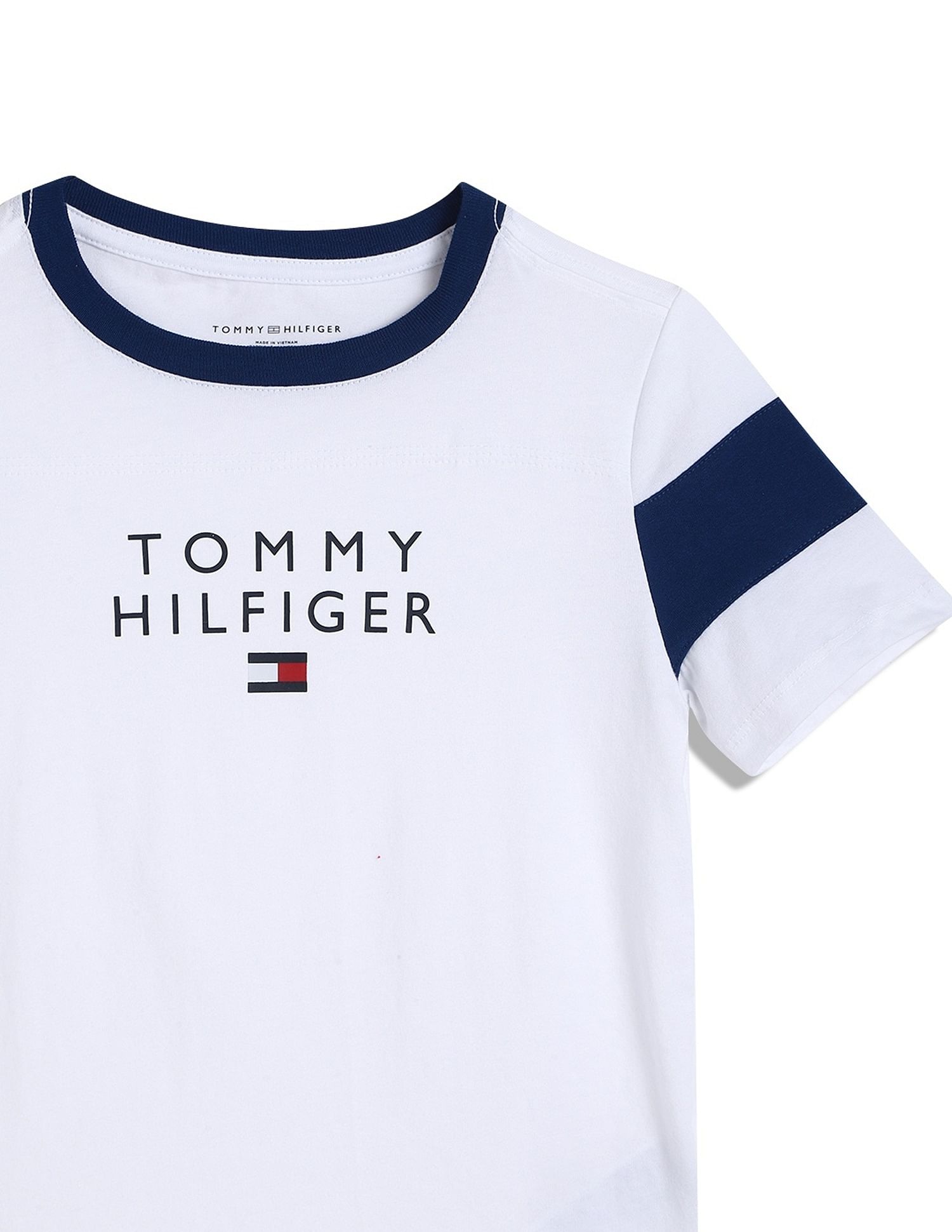 Tommy Hilfiger Kids Boys Logo Regular-Fit Cotton T-Shirt