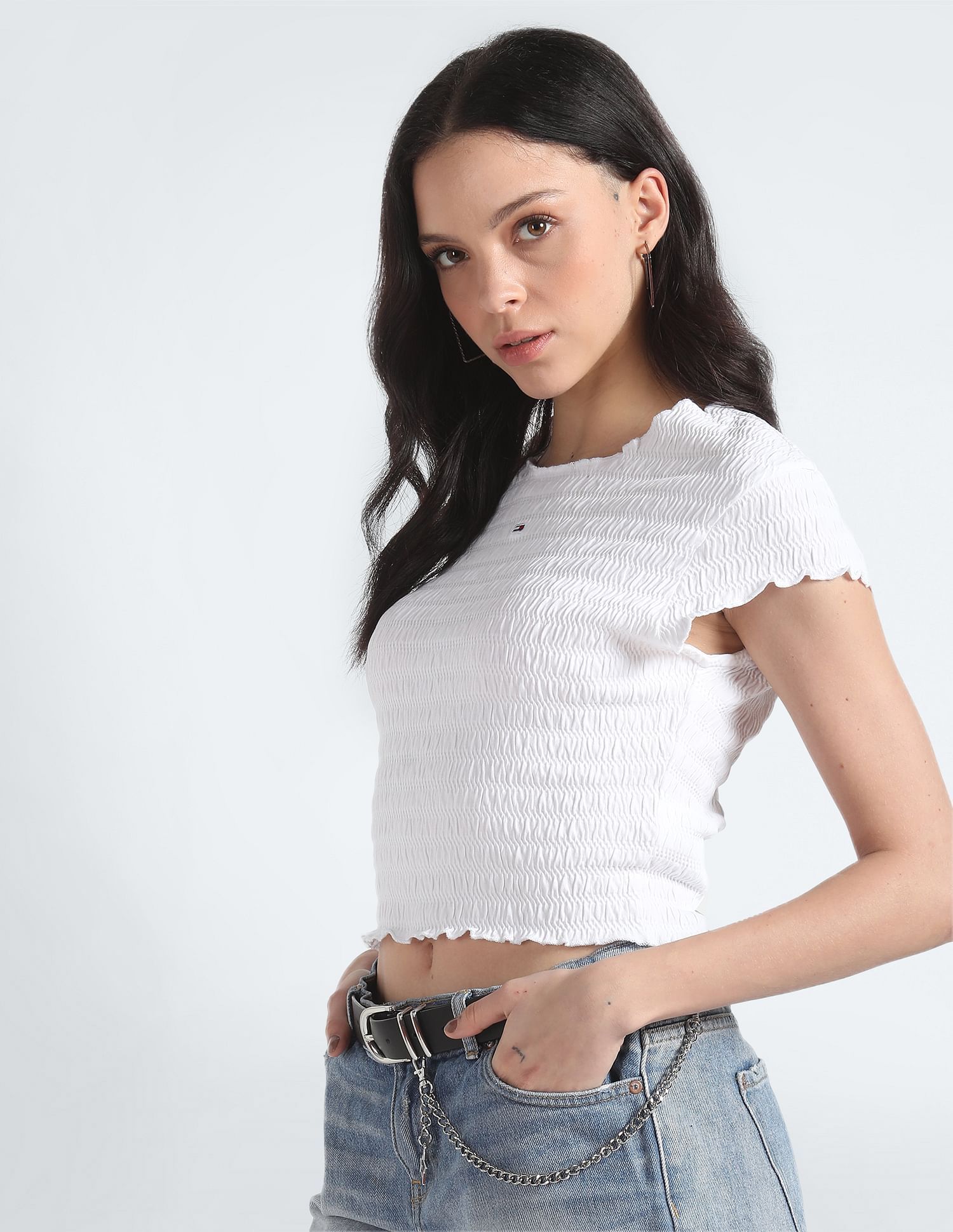 Tommy Hilfiger Sustainable Slim Fit Cropped T-Shirt