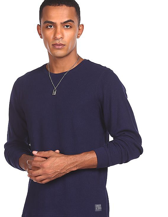 flying machine round neck t shirt