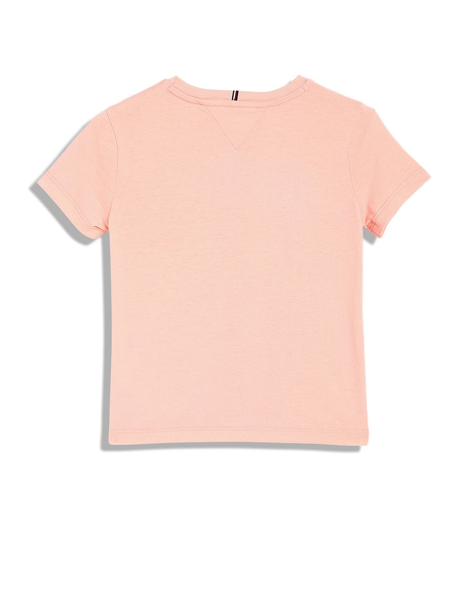 Tommy Hilfiger Girls Orange Logo T-Shirt