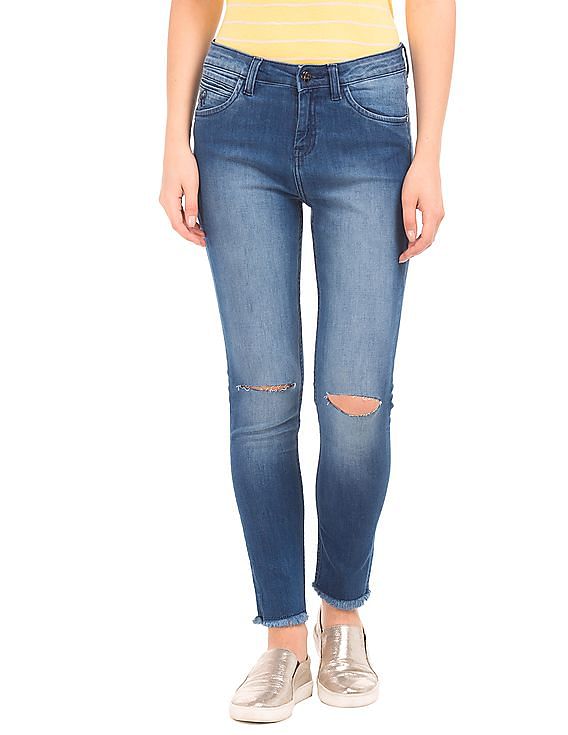 flying machine ankle length jeans