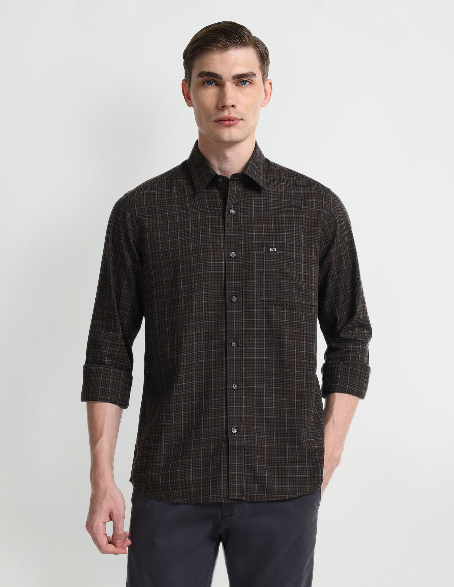 Arrow Sport Slim Fit Pure Cotton Shirt