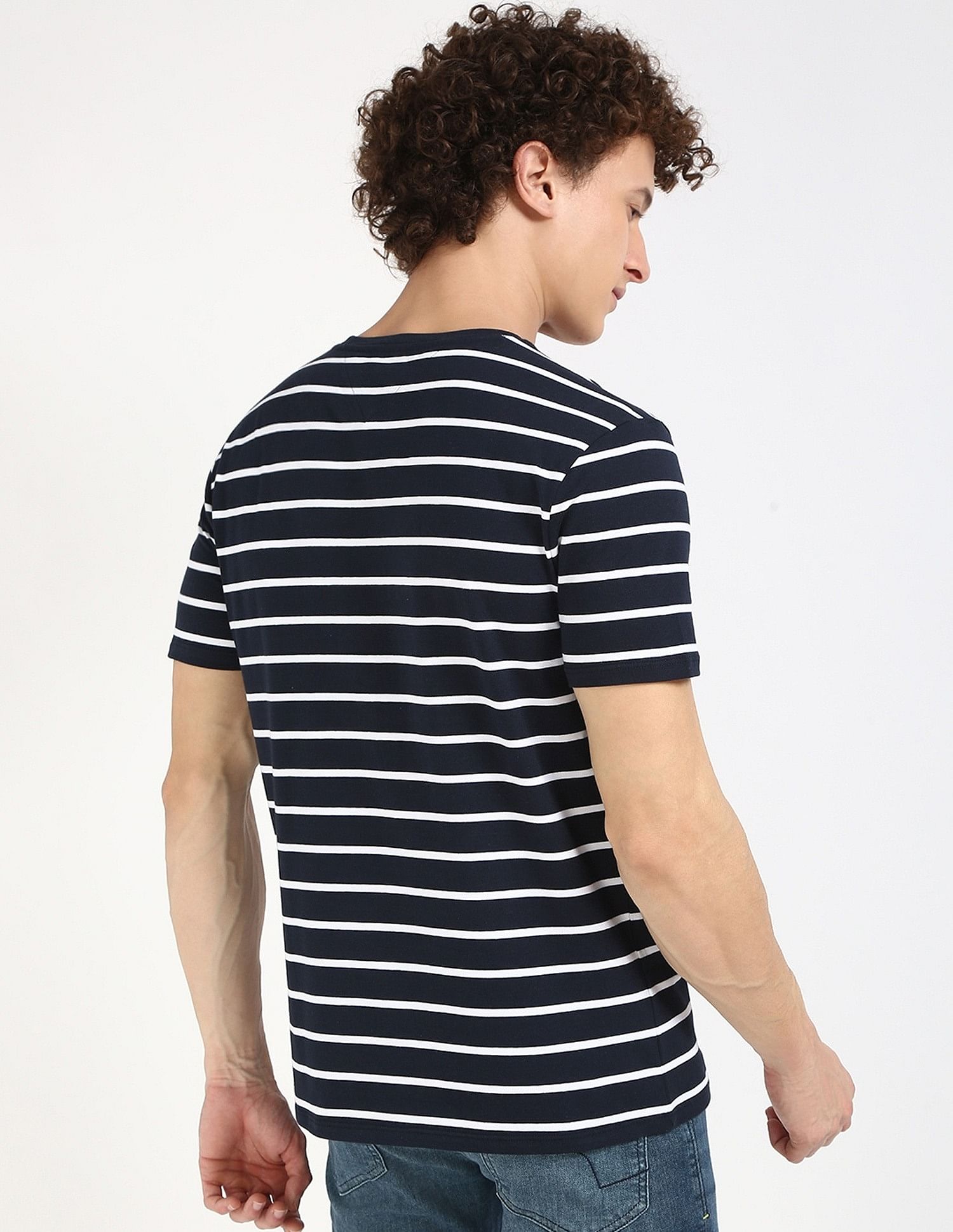 Tommy Hilfiger Striped Slim-Fit Cotton T-Shirt