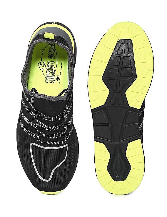Flying Machine Men Mid Top Hype Knit Sneakers