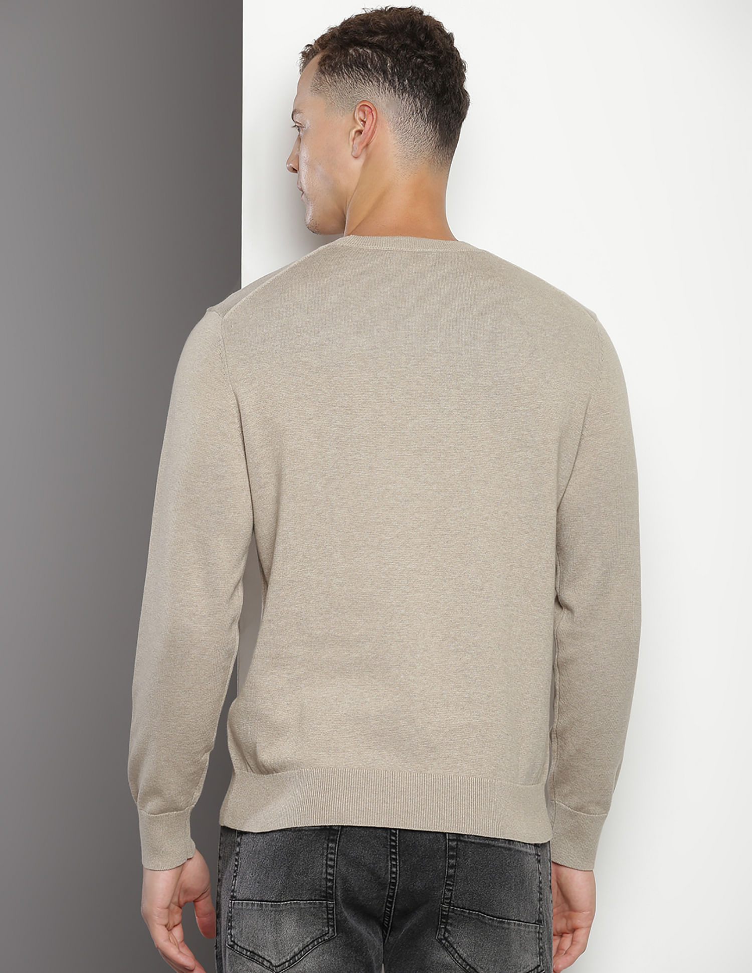 Calvin Klein Tonal Logo Cotton Sweater