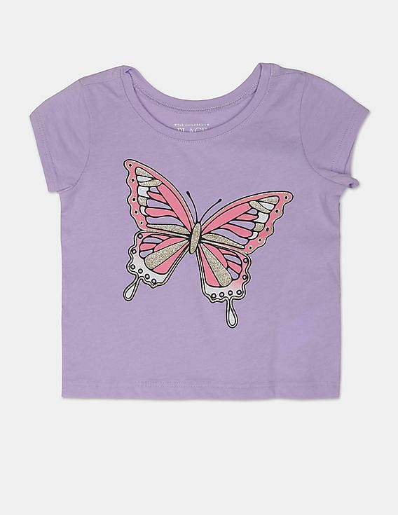 The Childrens Place Girls Big Graphic Fashion Tops 