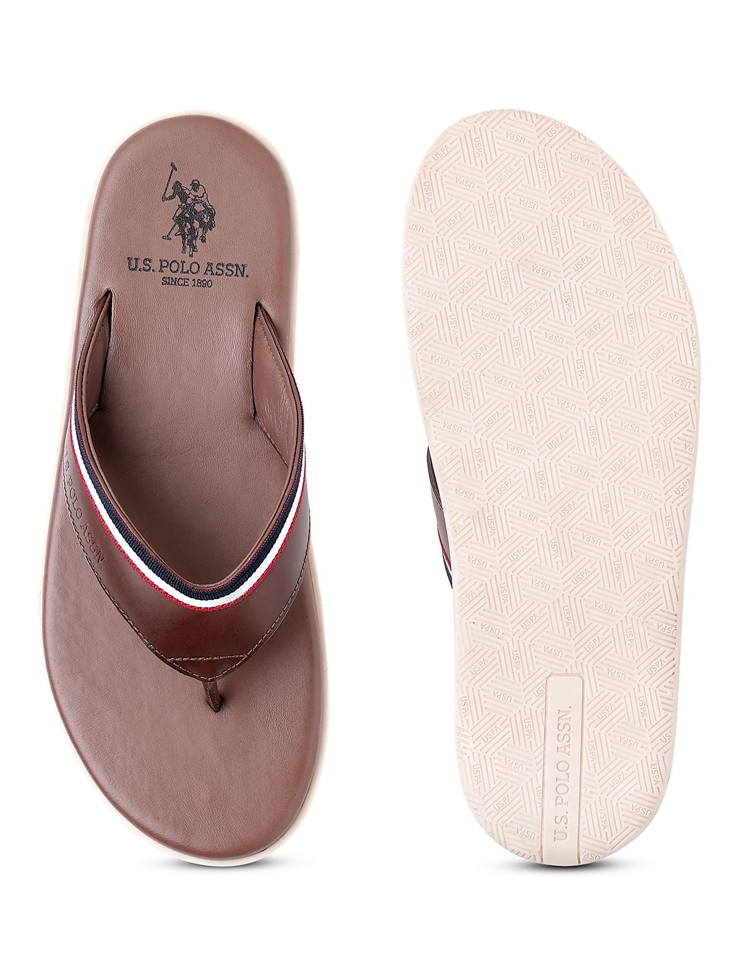 U.S. Polo Assn. Men V-Strap Cornel Flip Flops