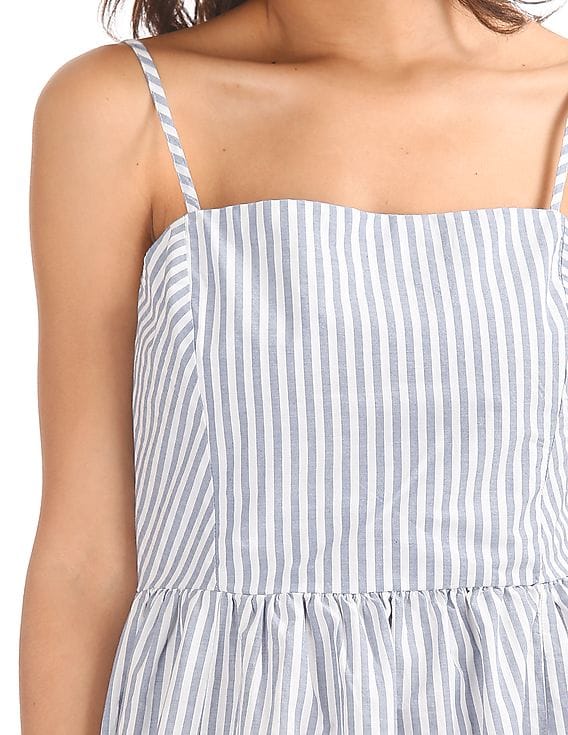 gap fit and flare cami dress Fit & Flare Smocked Mini Cami Dress for Women — GAP (International) main image 0