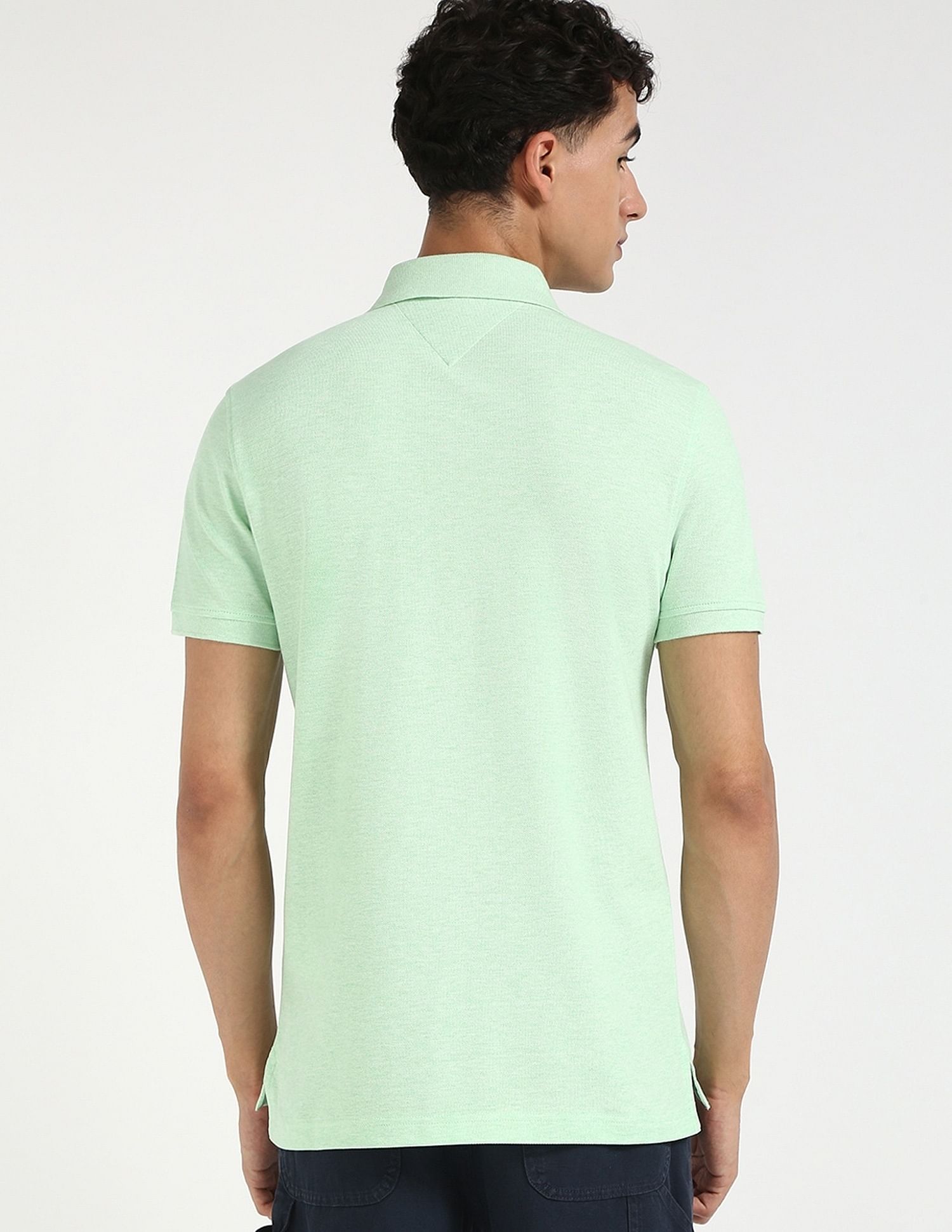 Tommy Hilfiger Solid Slim-Fit Cotton Polo Shirt