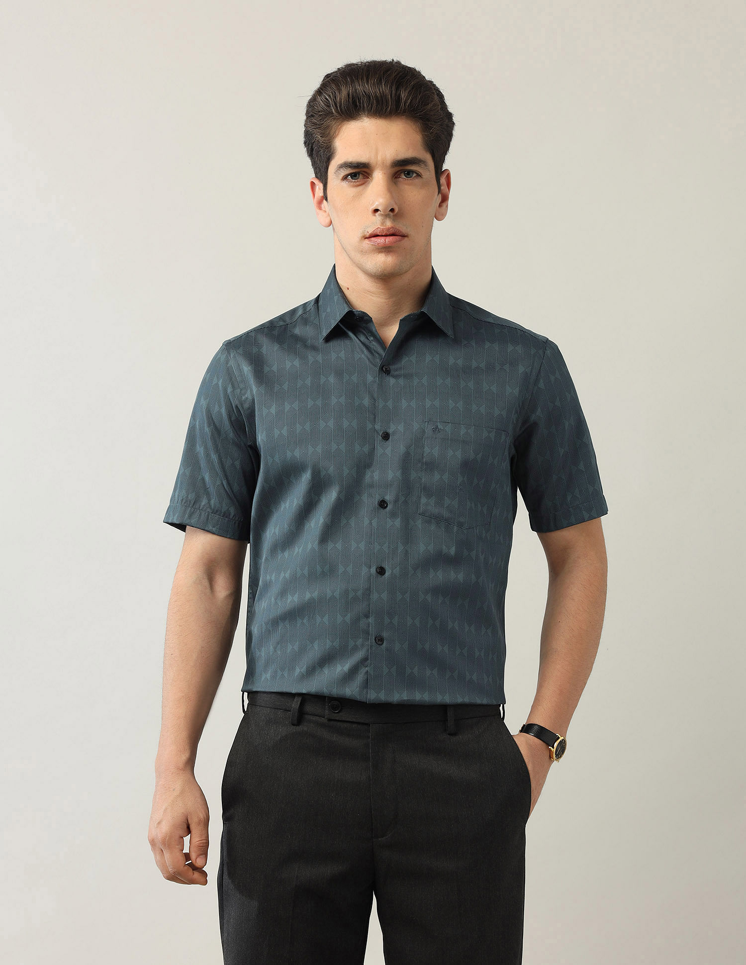 Arrow Liberty Classic Fit Pure Cotton Satin Shirt