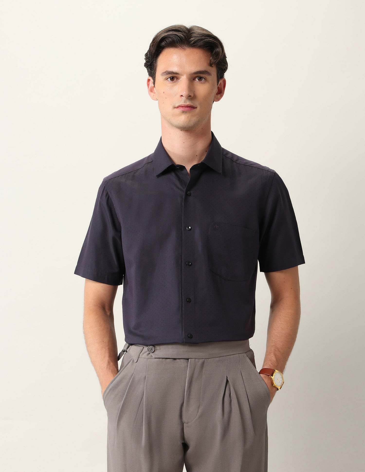 Arrow Textured Liberty Classic Fit Ceremonial Shirt