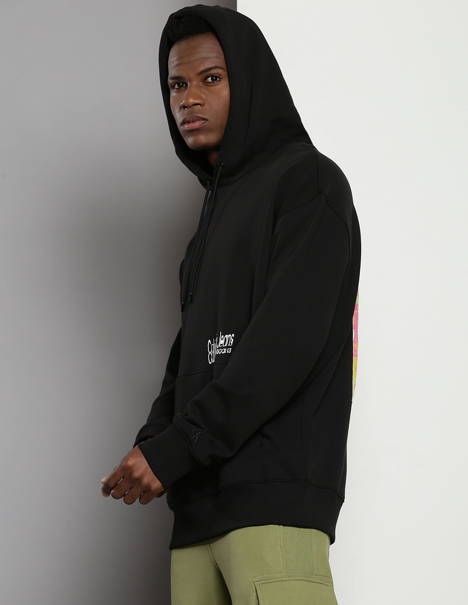 Calvin Klein Graphic Print Hooded Sweatshirt