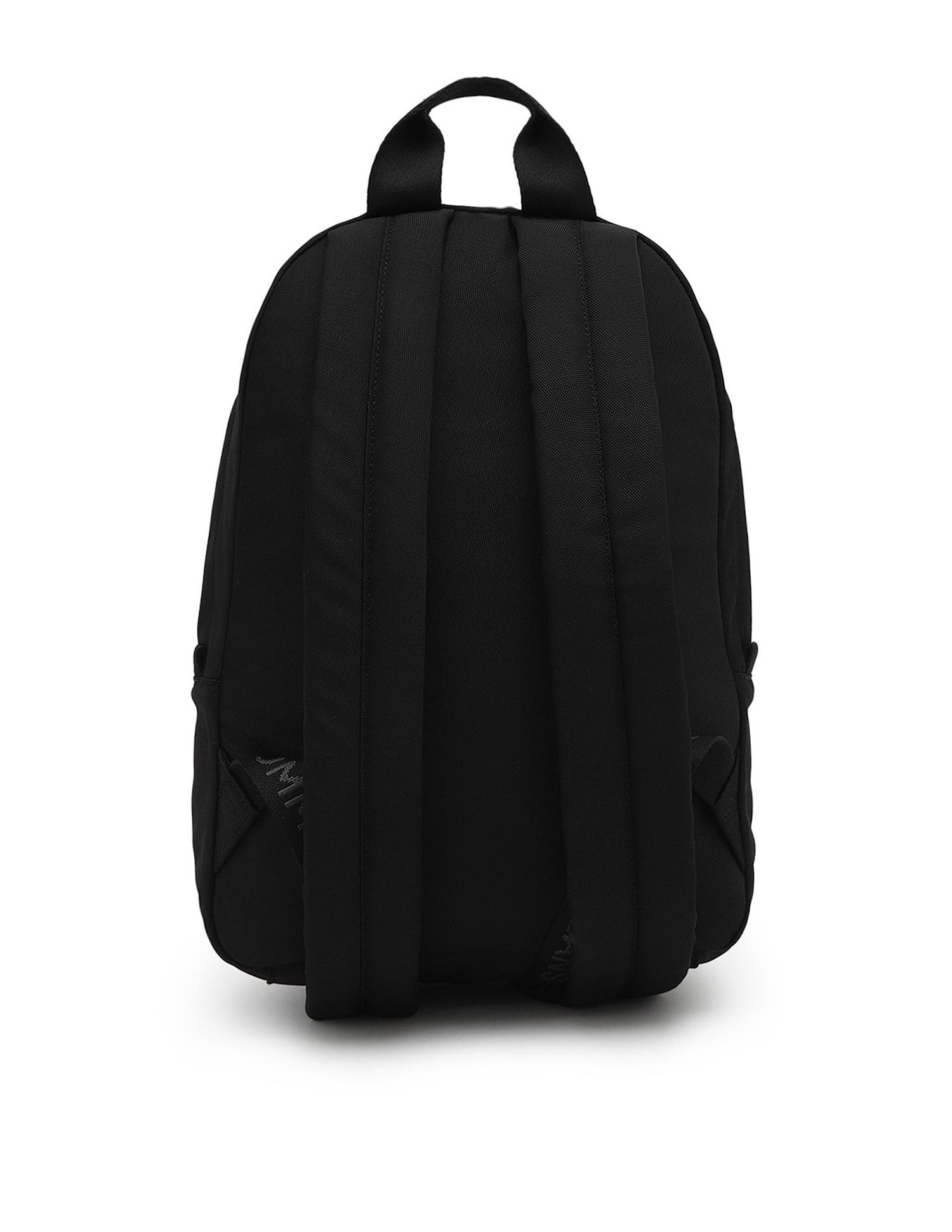 Tommy Hilfiger Solid Black Polyester Backpacks