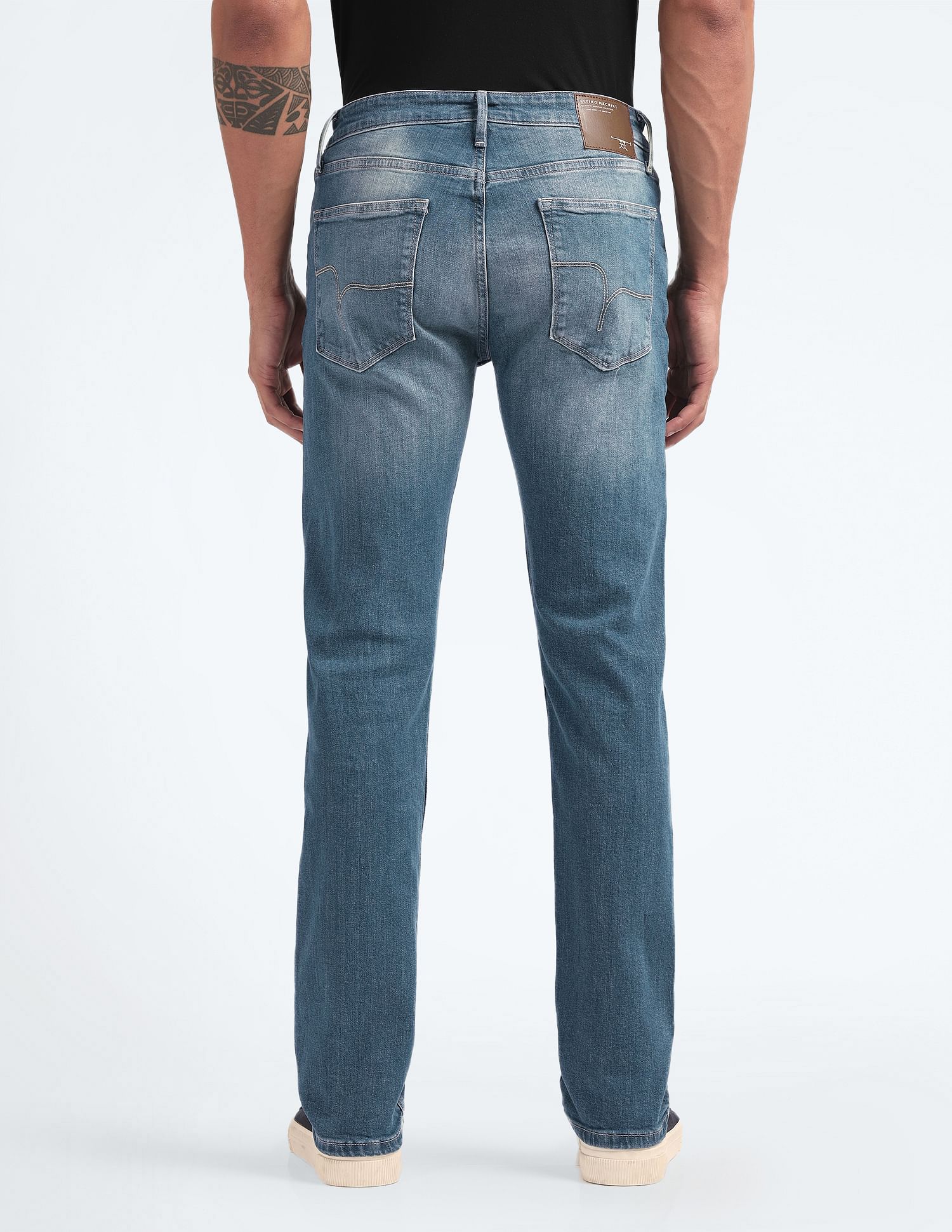 Flying Machine Mid Rise F-Jango Straight Fit Jeans