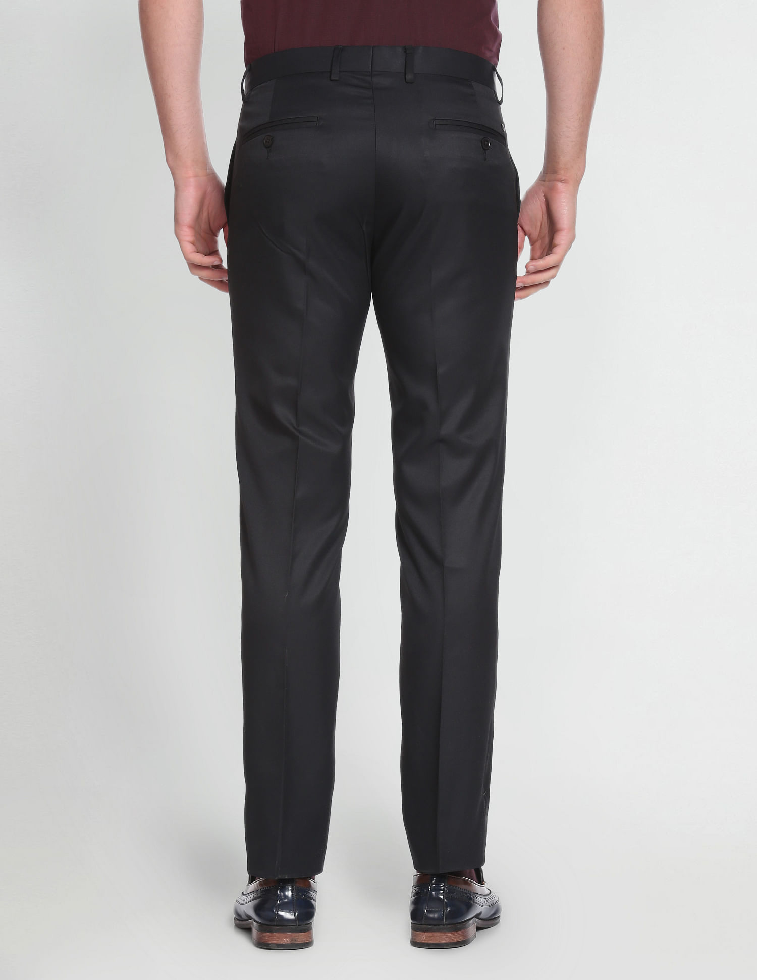 Arrow Solid Twill Formal Trousers