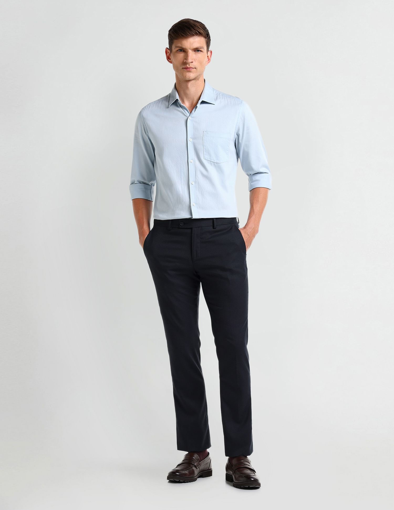 Arrow Tapered Fit Dobby Trousers