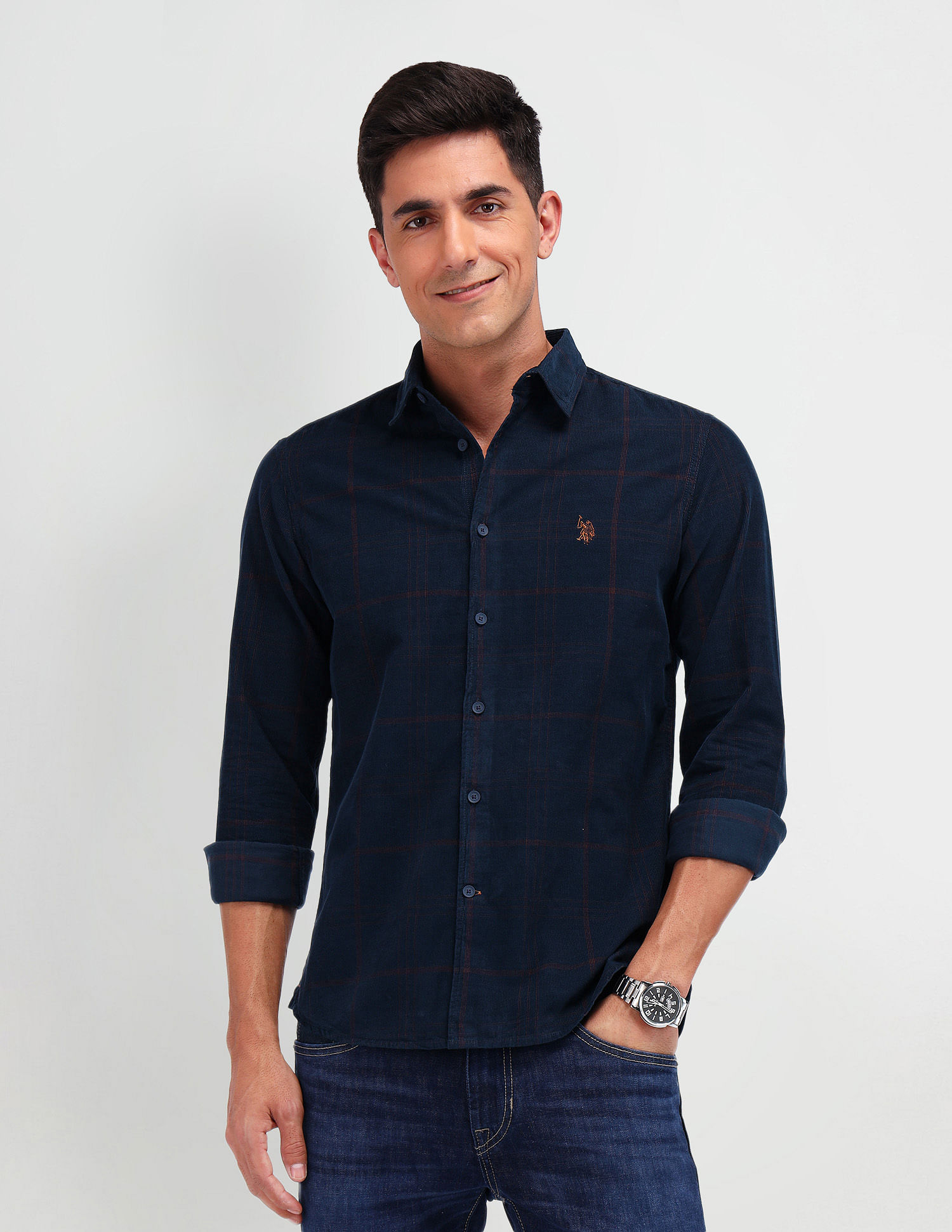U.S. Polo Assn. Denim Co. Slim Fit Corduroy Shirt