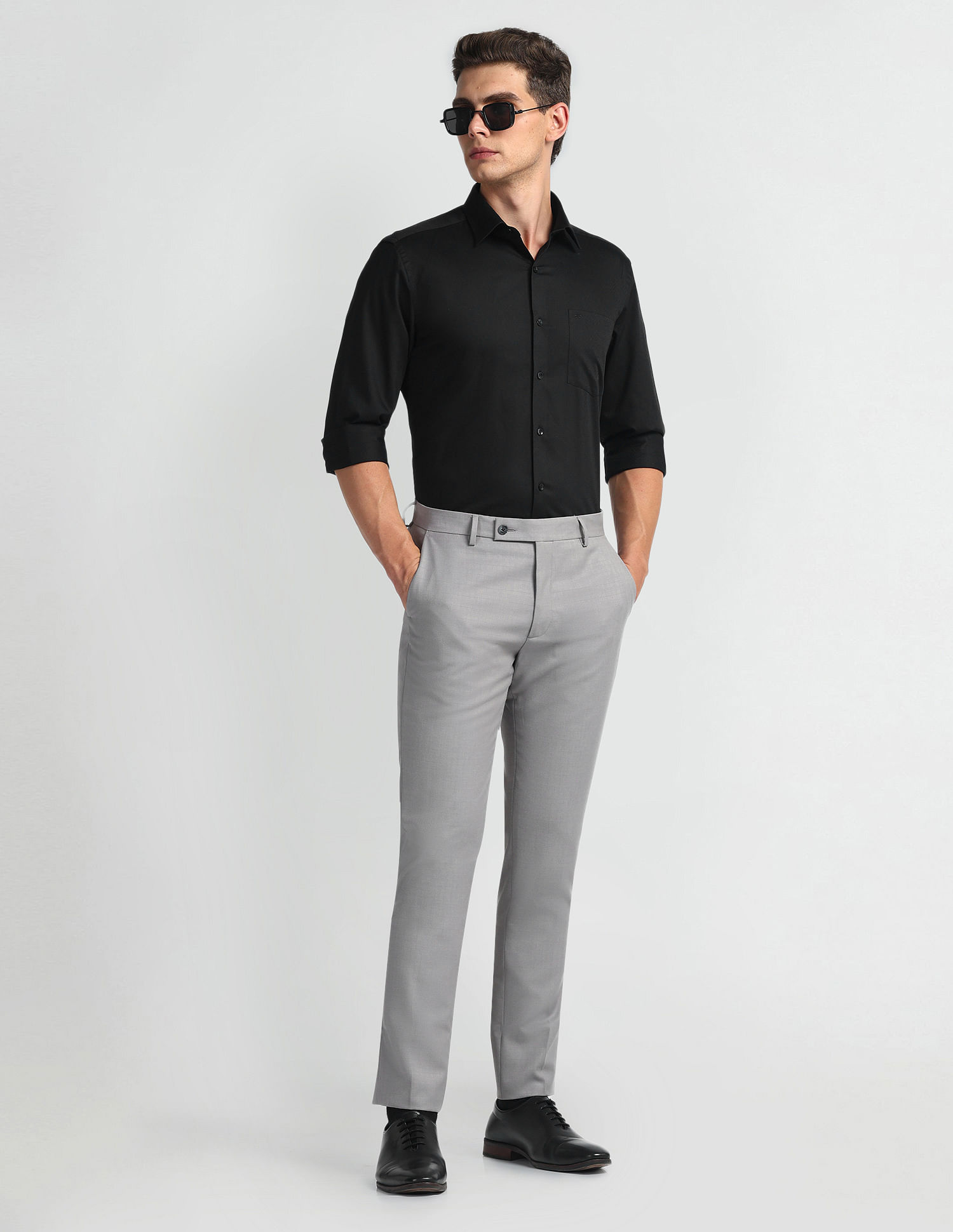 Arrow Self Design Twill Shirt