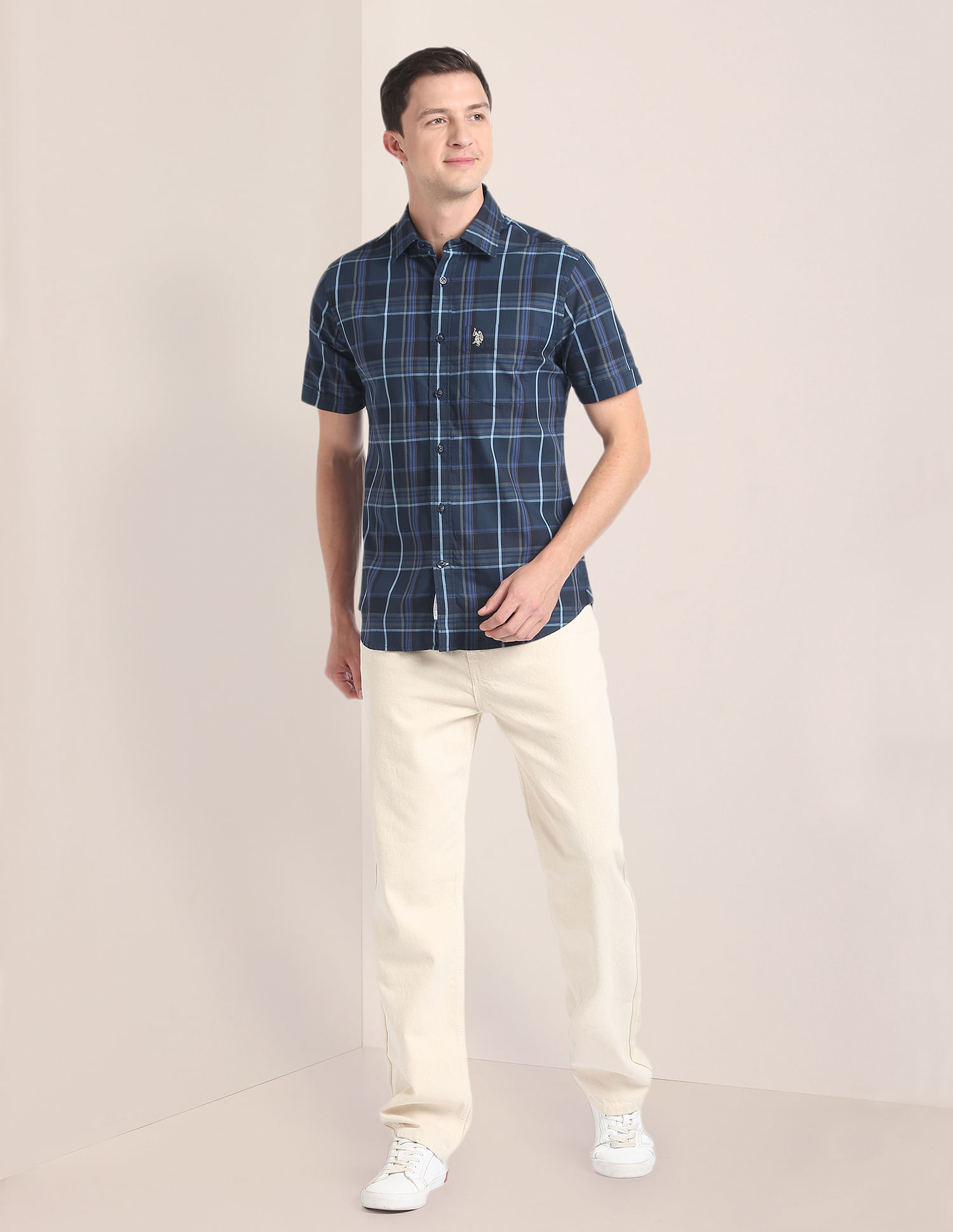 U.S. Polo Assn. Premium Cotton Plaid Shirt