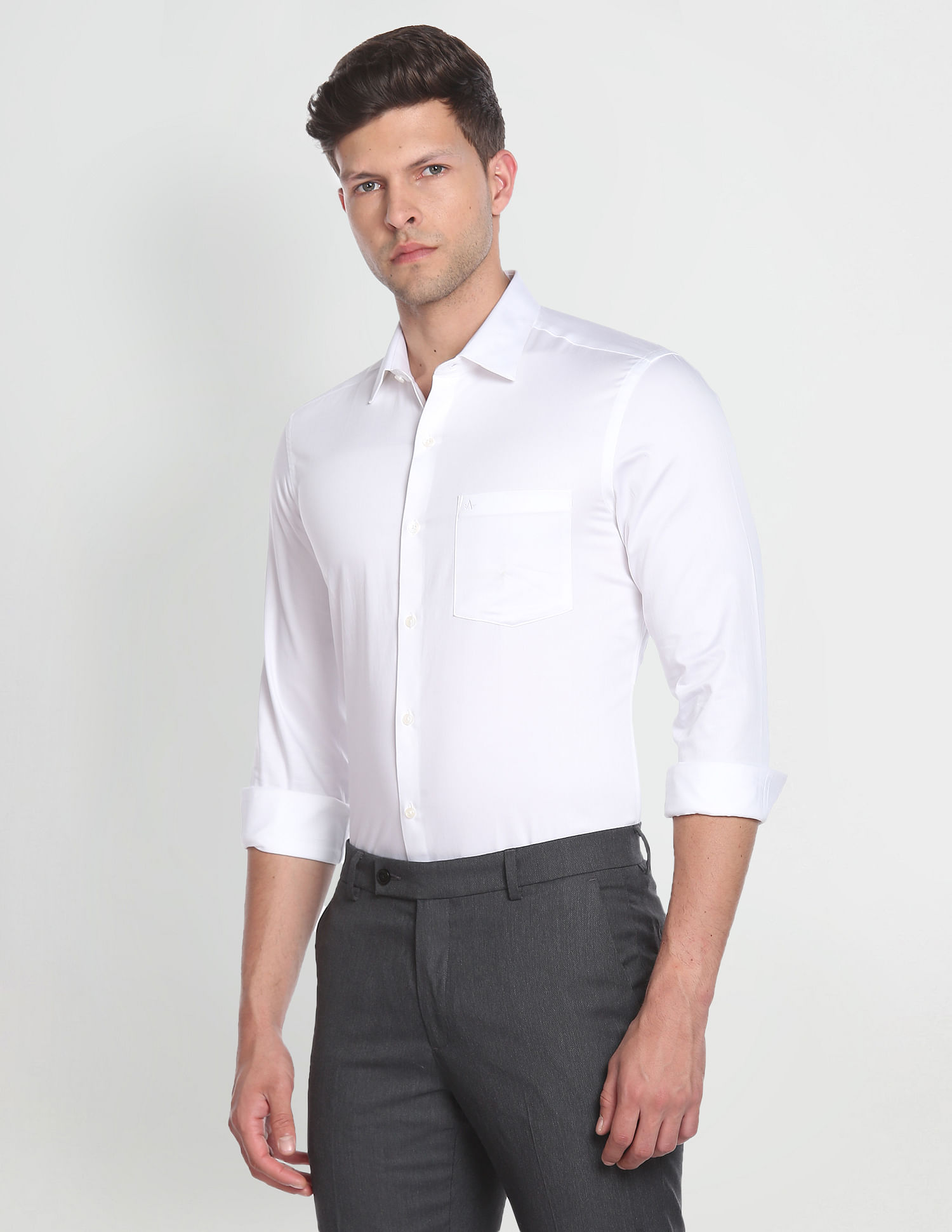 Arrow Slim Satin Shirt