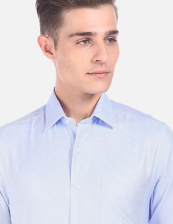 Arrow Regular Fit Textured Premium Shirt