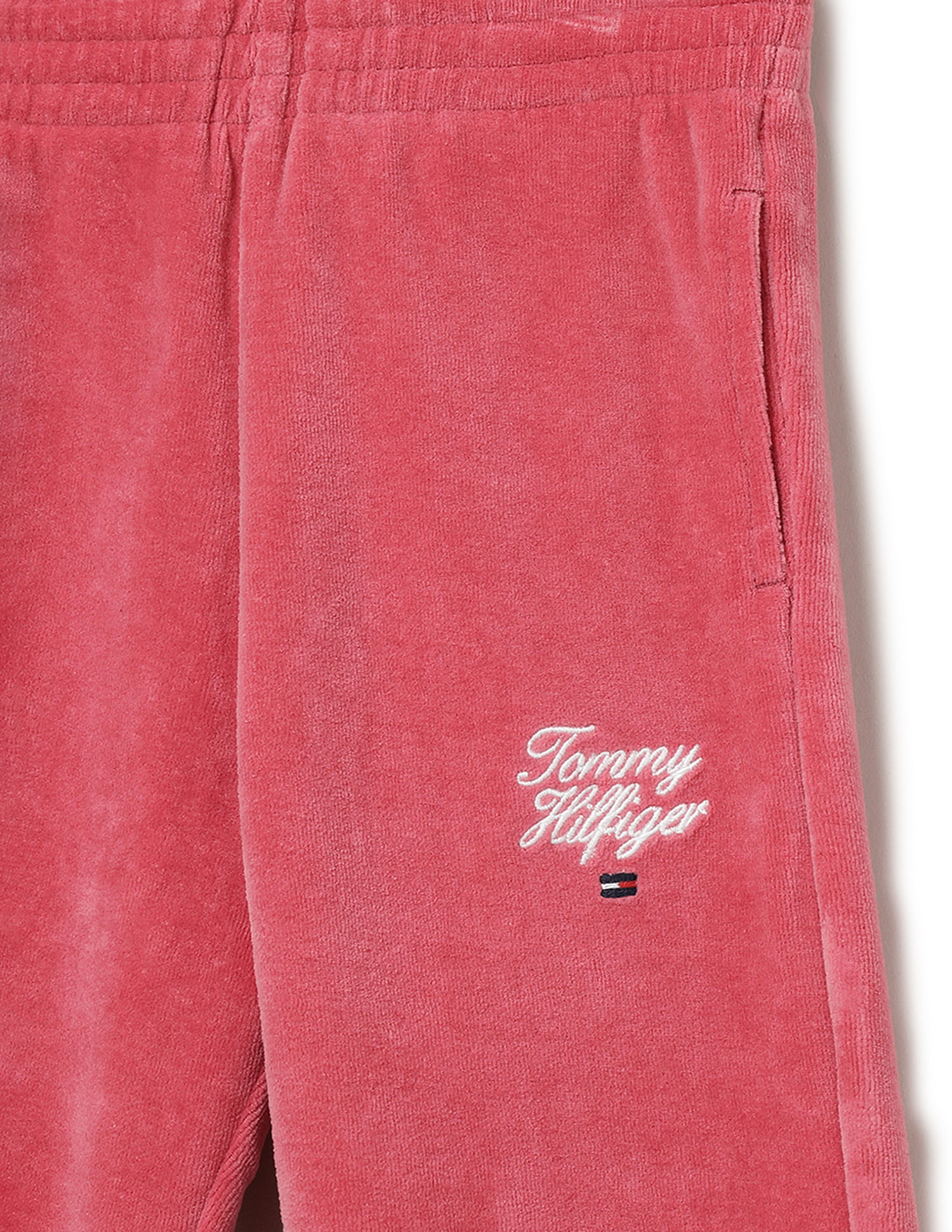 Tommy Hilfiger Kids Girls Mid -Rise Regular Fit Track Pants