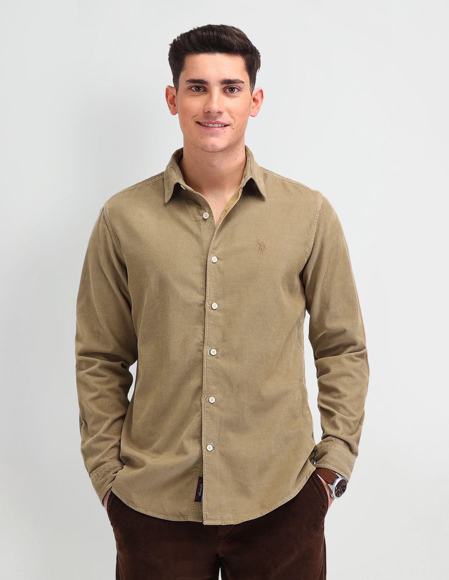U.S. Polo Assn. Denim Co. Textured Cotton Shirt