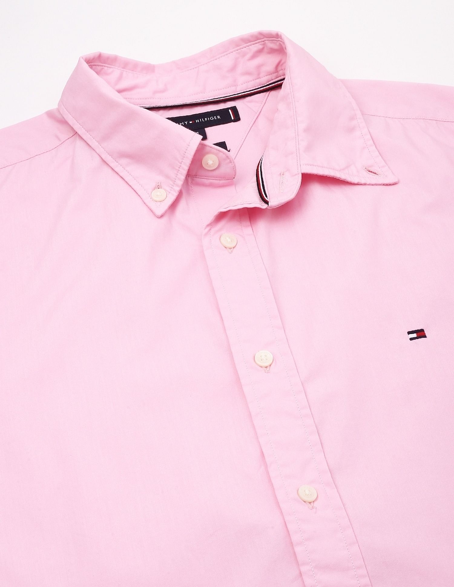 Tommy Hilfiger Solid Regular-Fit Poplin Woven Shirt