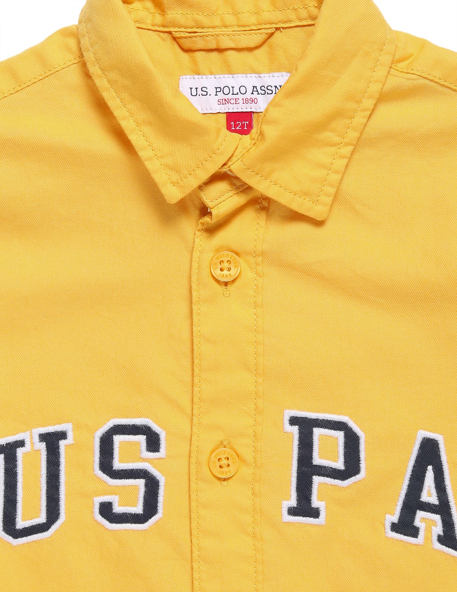 U.S. Polo Assn. Kids Boys Cotton Short Sleeve Shirt