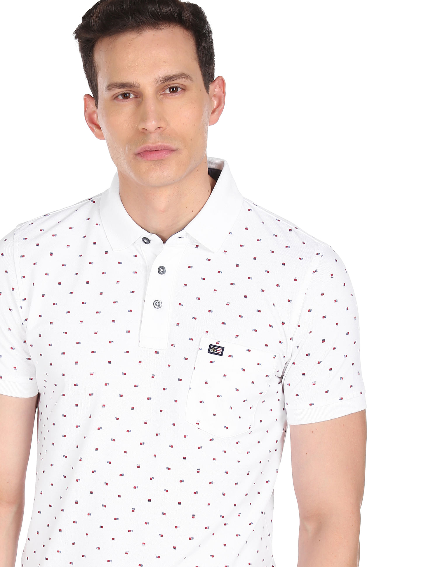 Mens pure sales cotton polo shirts