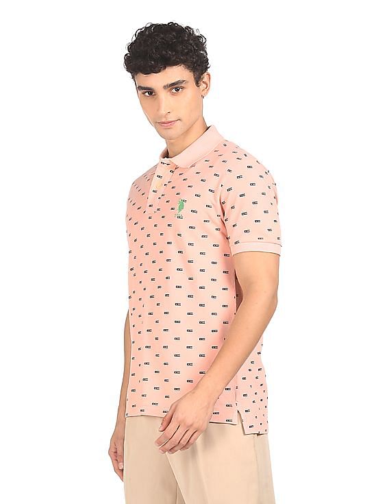 U.S. Polo Assn. All Over Print Cotton Polo Shirt