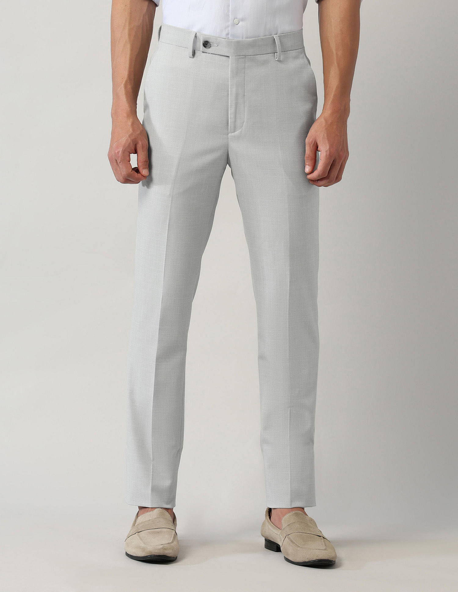 Arrow Slim Fit Dobby Weave Autoflex Trousers