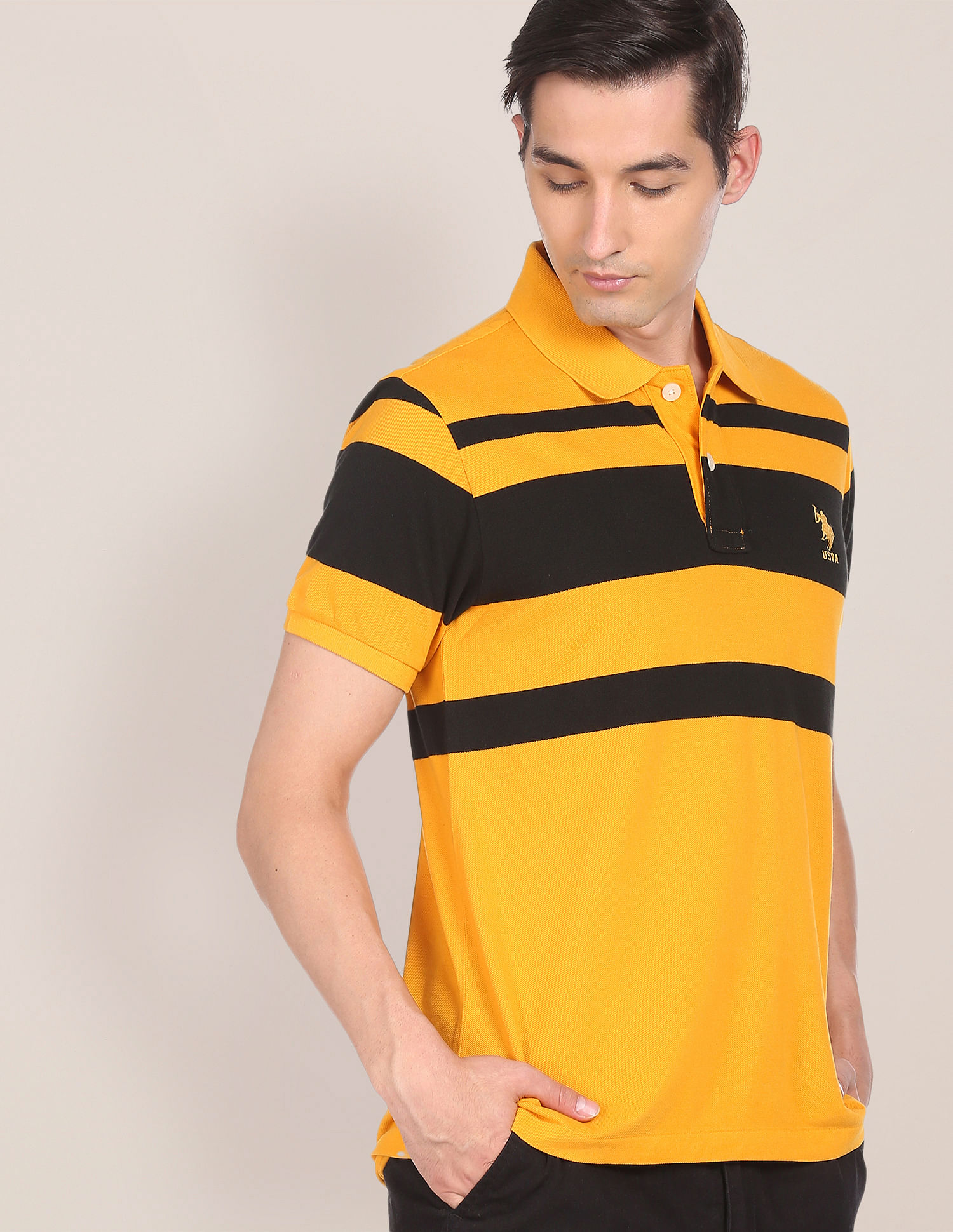 U.S. Polo Assn. Cotton Striped Polo Shirt