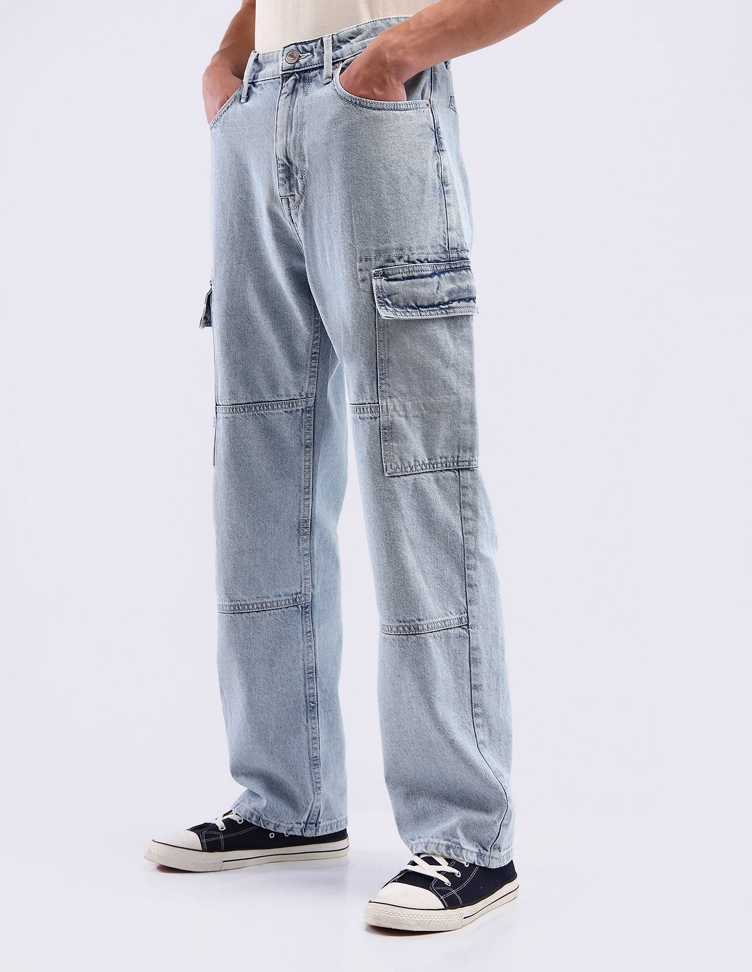 Flying Machine Cobain 90s Loose Fit Rinsed Jeans