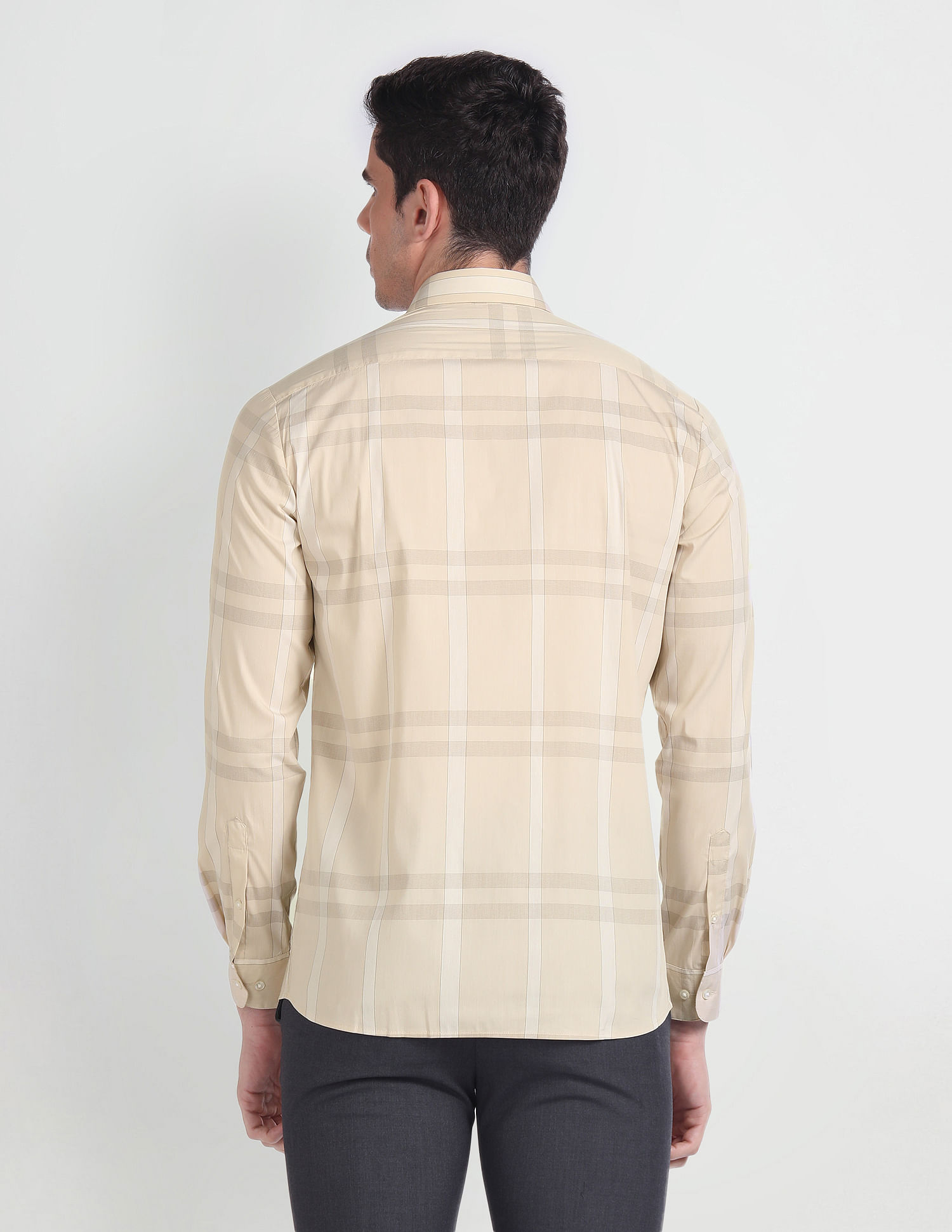 Arrow Tartan Check Manhattan Slim Fit Shirt