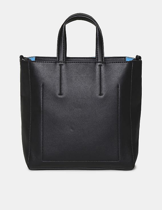 Calvin Klein Black Tote 2024 Bag with Logo straps