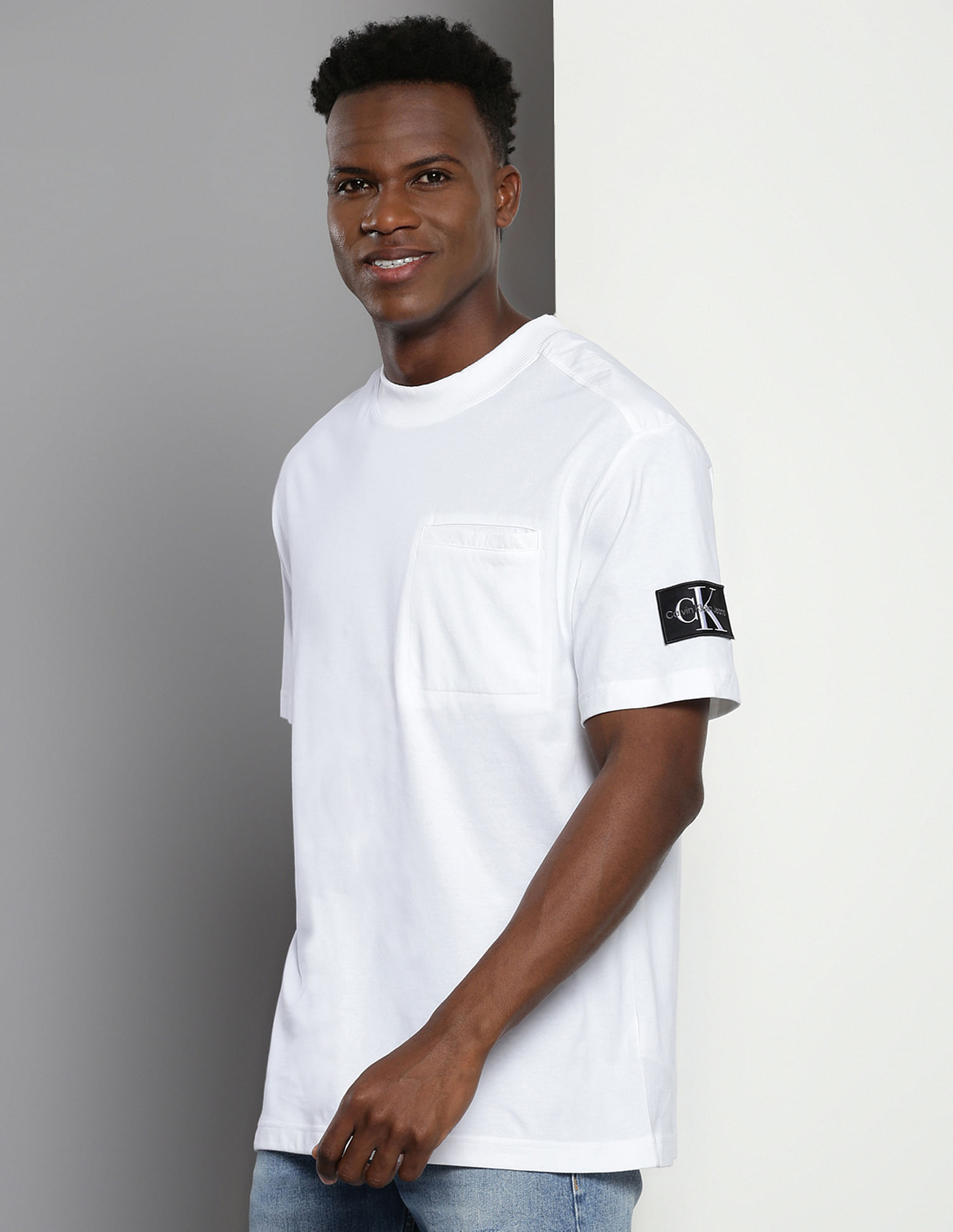 Calvin Klein Mix Media Relaxed T-Shirt