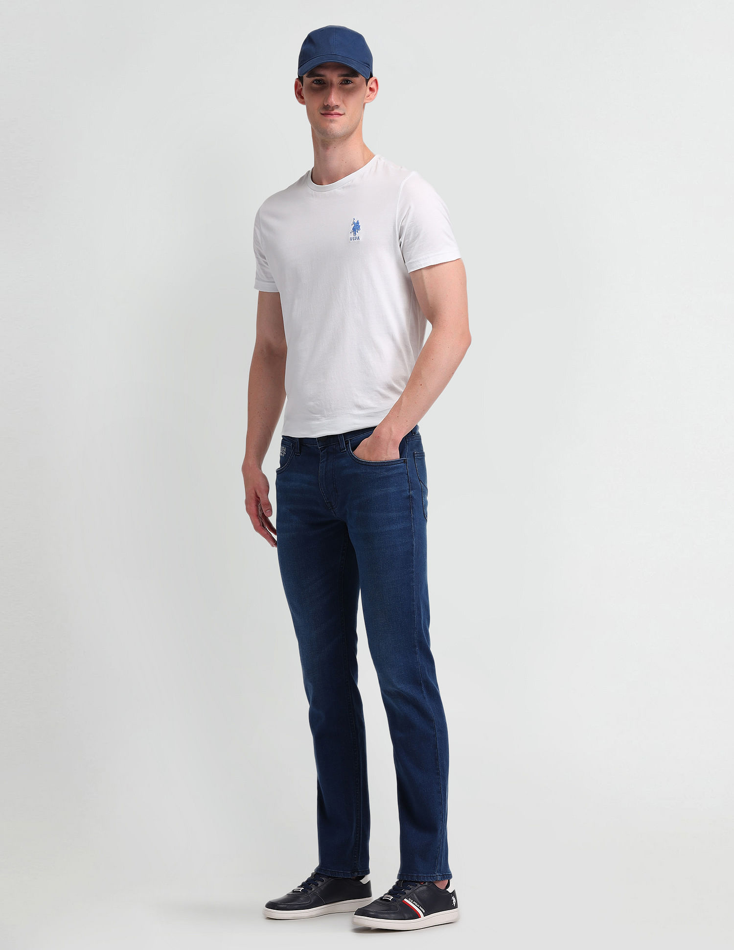 U.S. Polo Assn. Denim Co. Brandon Slim Tapered Blue Jeans