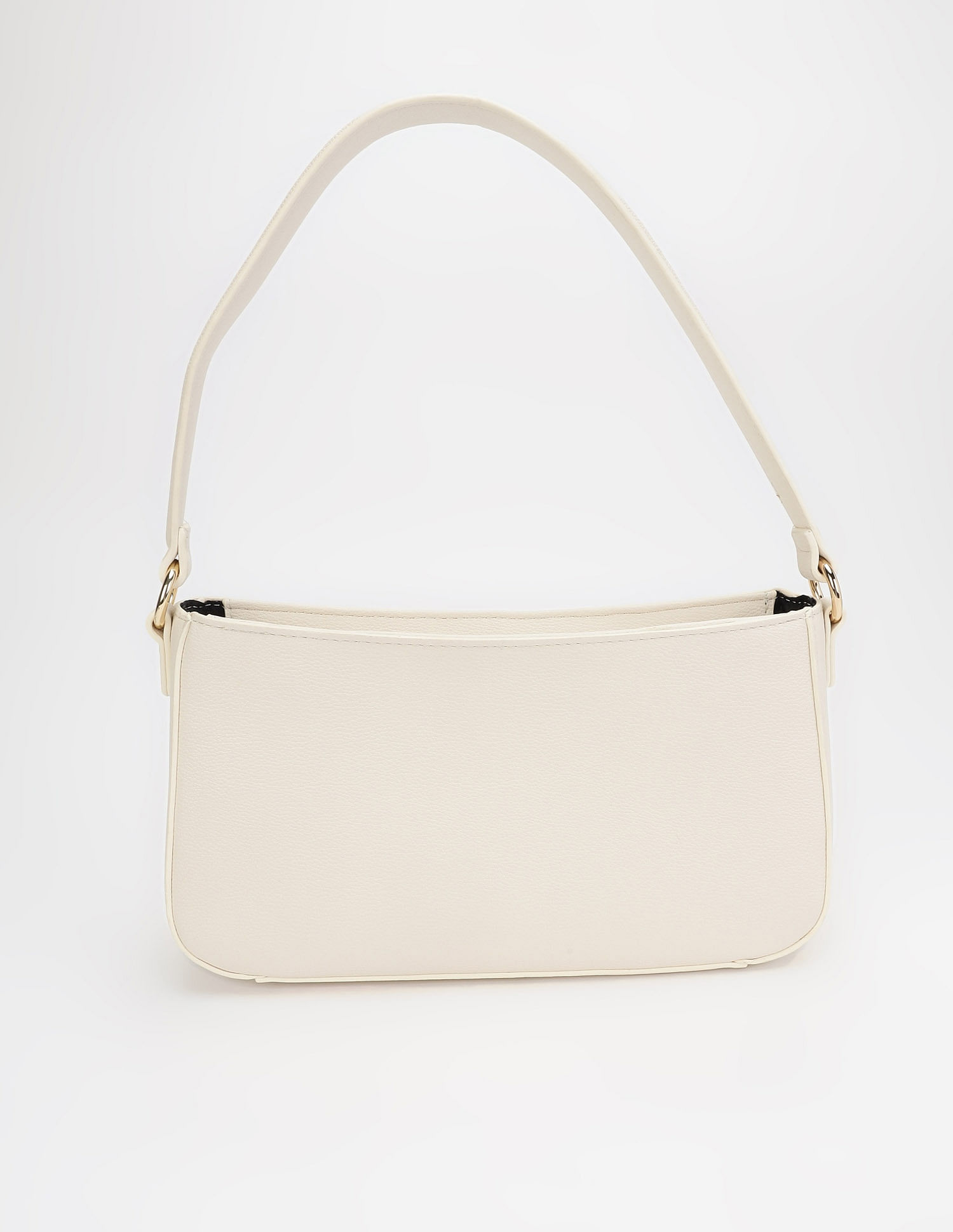 Tommy Hilfiger Striped Beige Pu Shoulder Bag