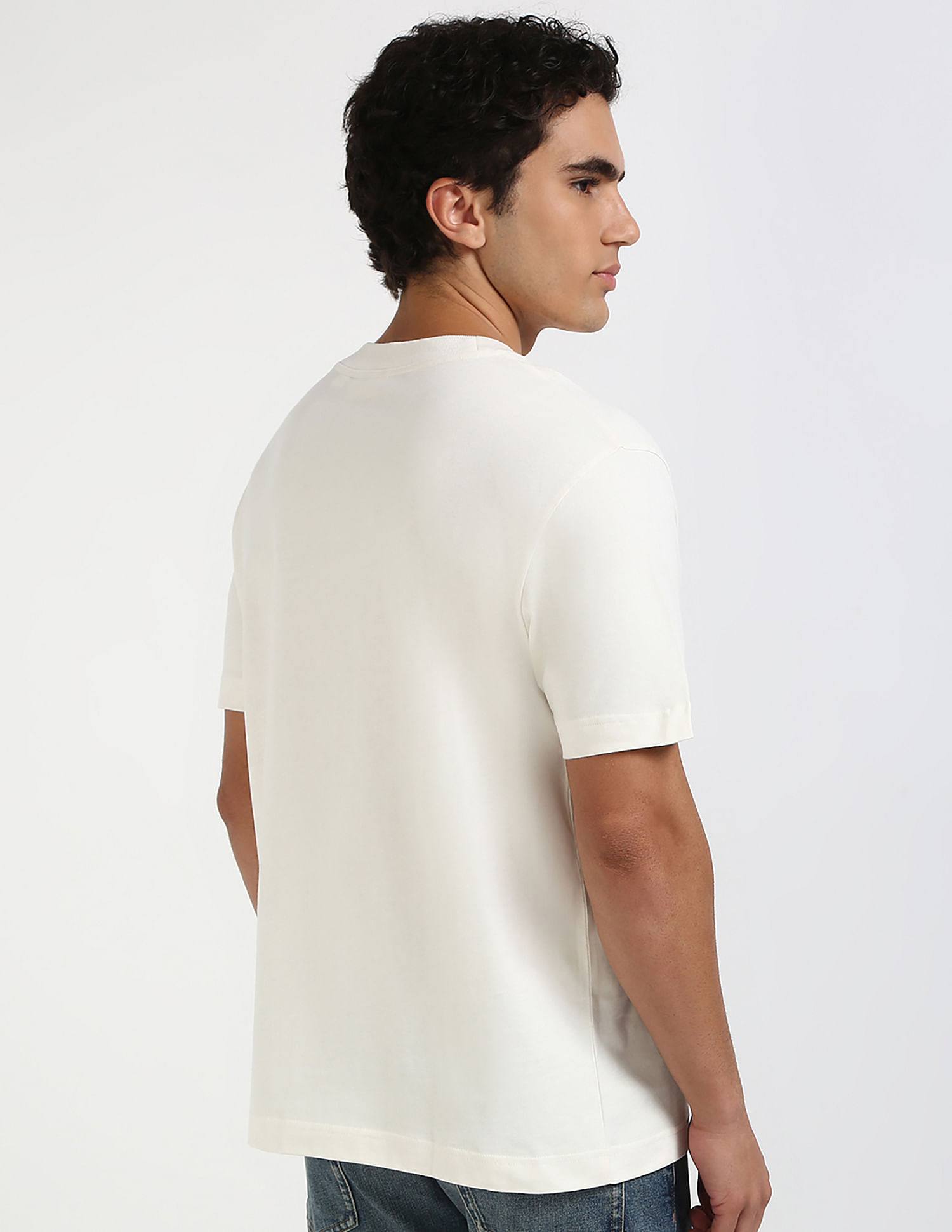 Calvin Klein Jeans Embroidered Logo Regular-Fit Cotton T Shirt