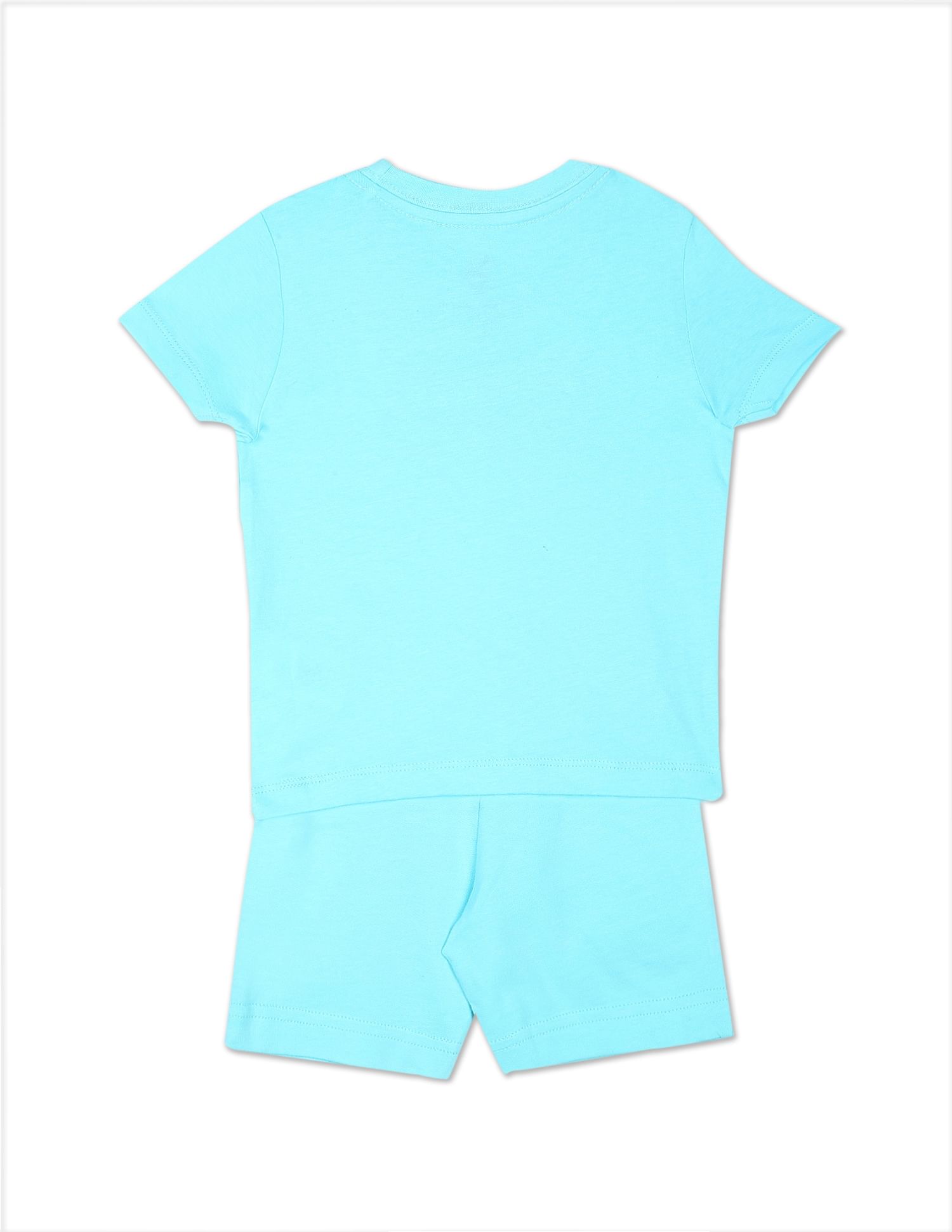 U.S. Polo Assn. Kids Boys Light Blue Cotton Knit Set