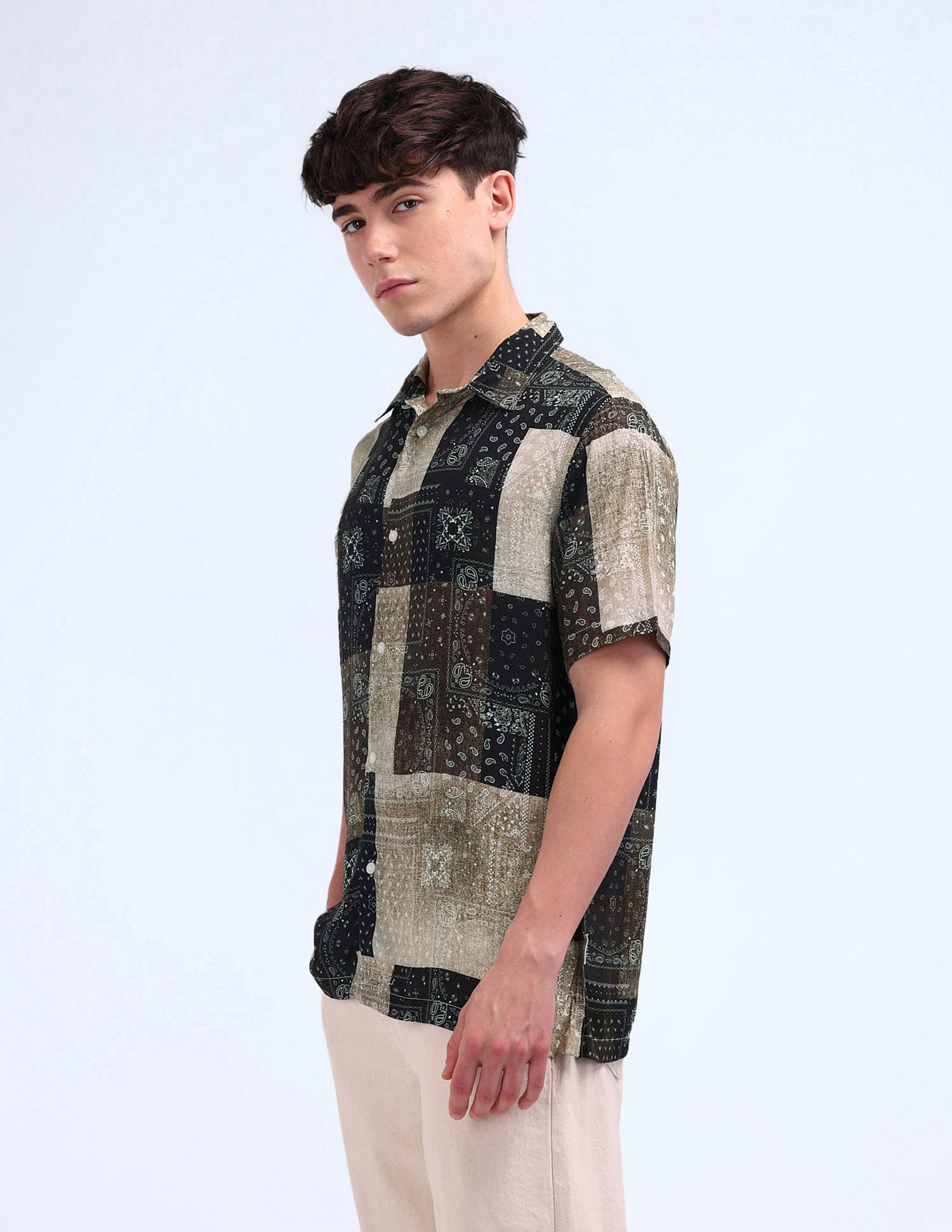 Flying Machine All-Over Printed Regular Fit Shirt