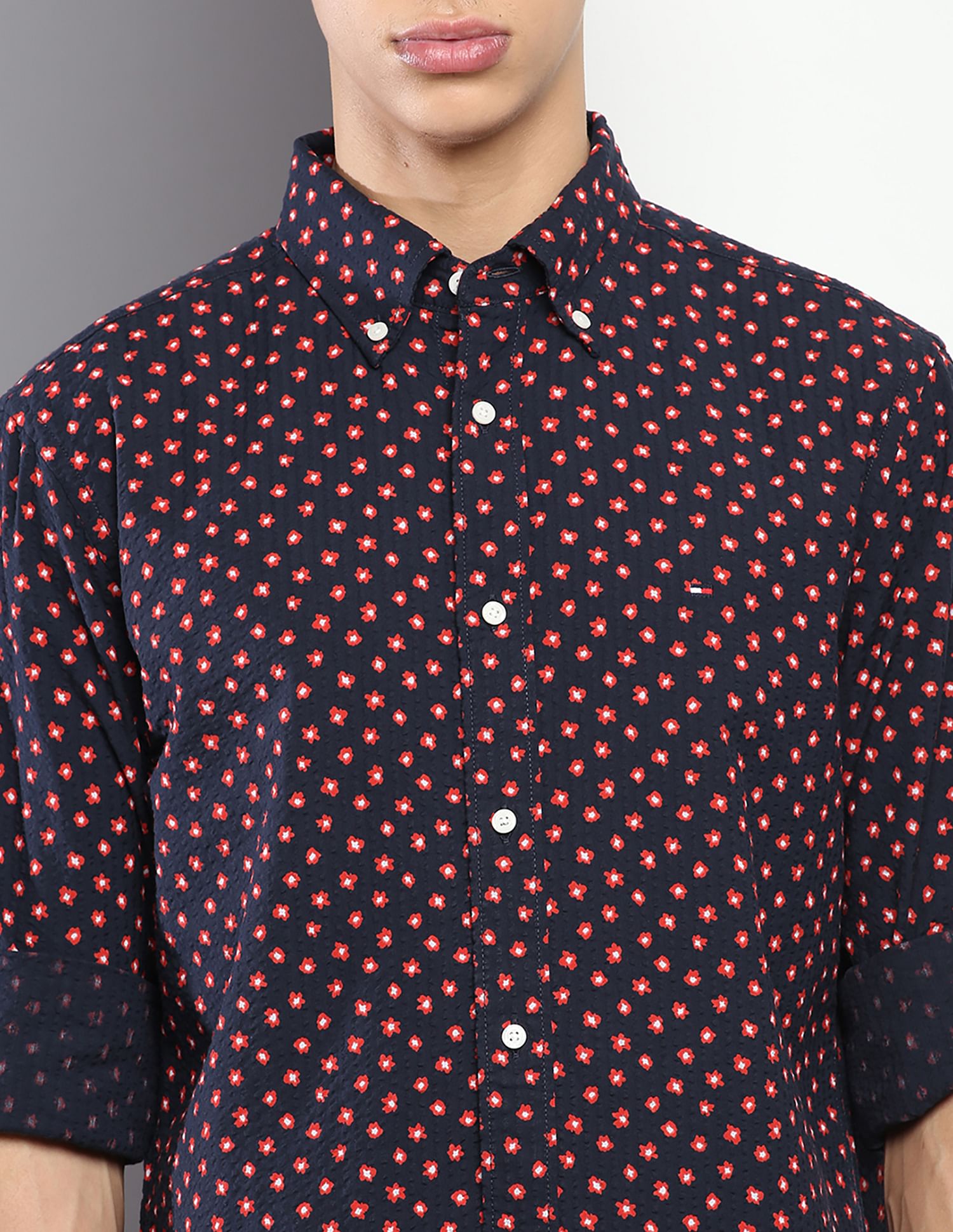 Tommy Hilfiger Floral Print Regular Fit Shirt