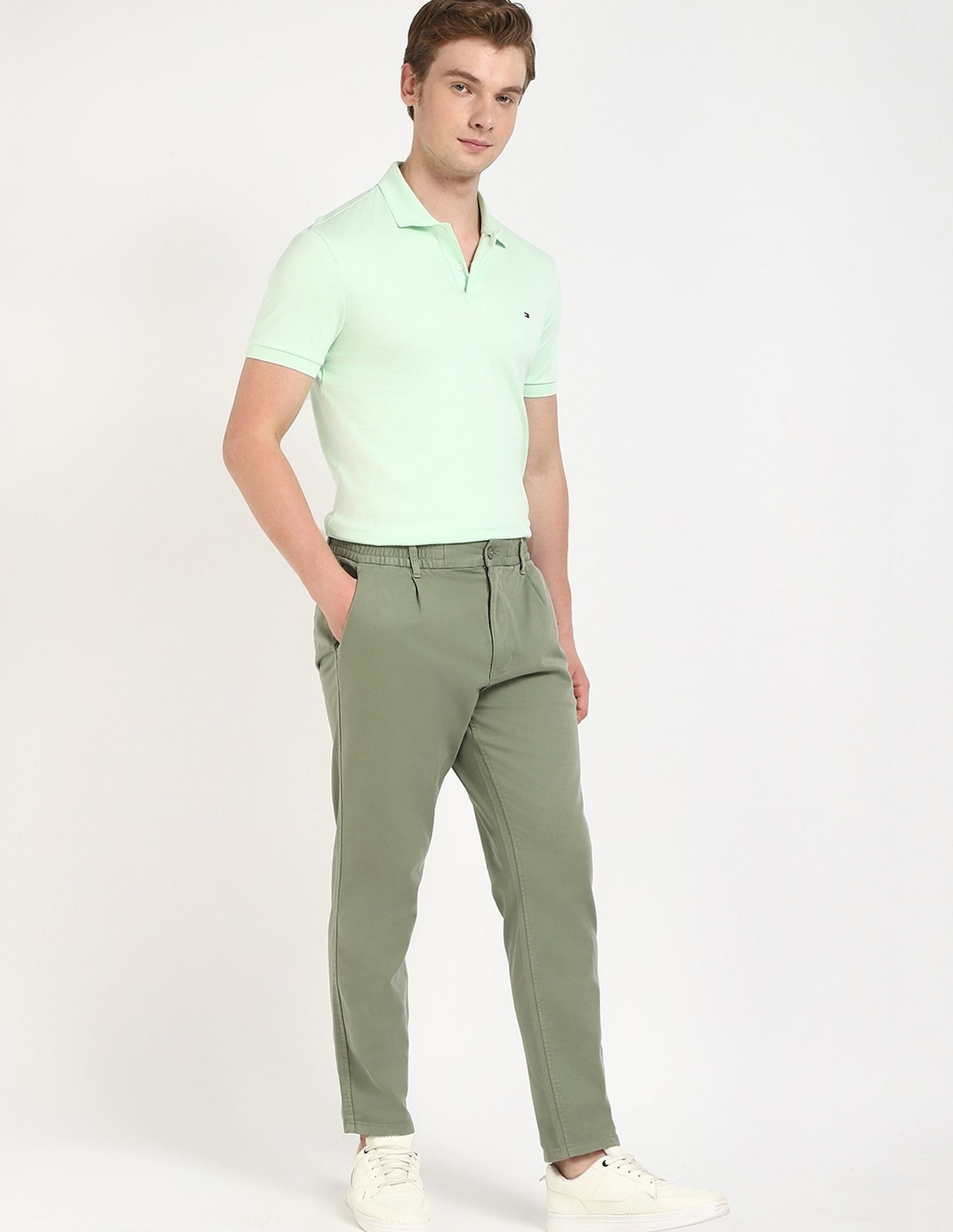Tommy Hilfiger Solid Regular-Fit Cotton Polo Shirt
