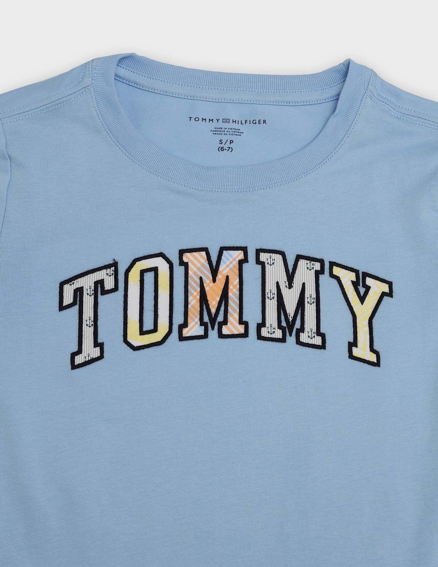 Tommy Hilfiger Kids Boys Logo Regular-Fit Cotton T-Shirt